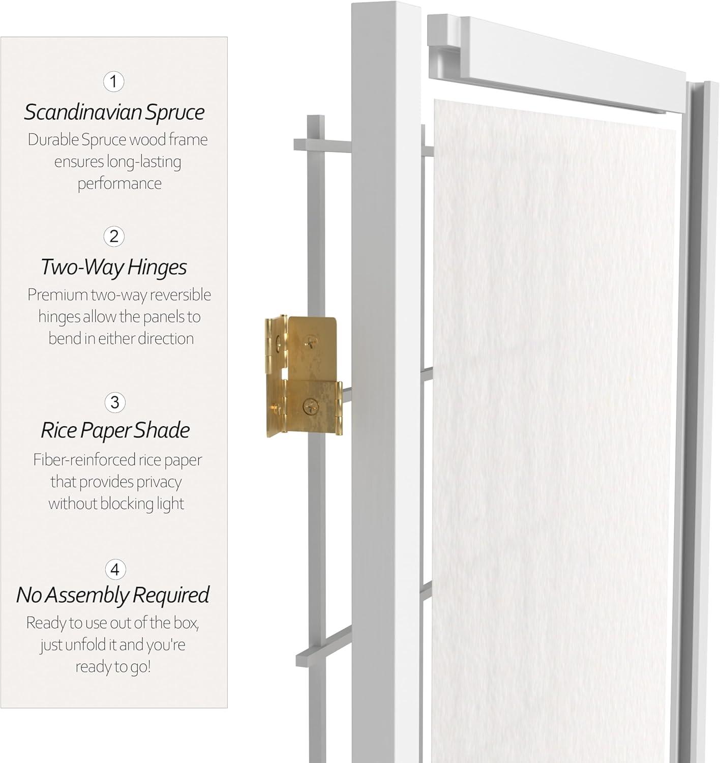 Mistana™ Alex 36.25'' H Solid Wood Folding Room Divider