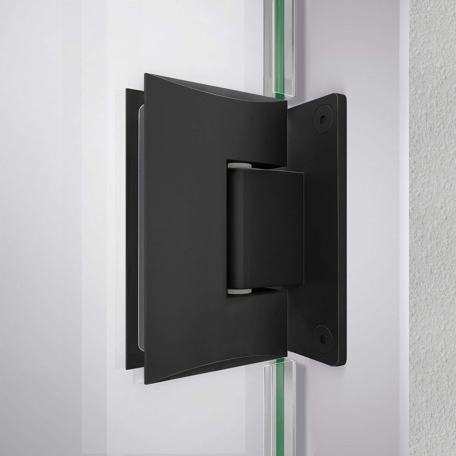 DreamLine Unidoor-LS 33-34 in. W x 72 in. H Frameless Hinged Shower Door in Satin Black