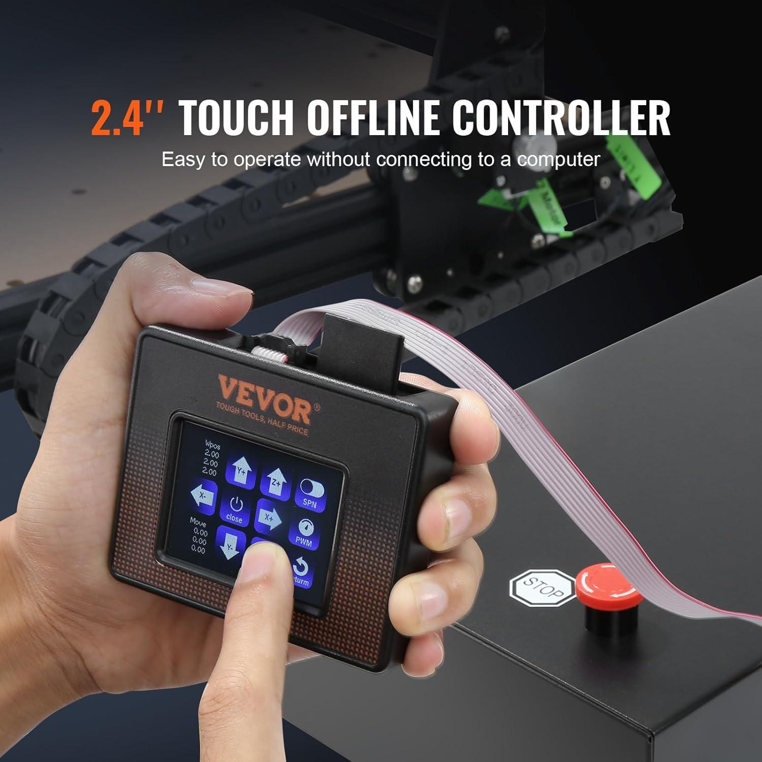 VEVOR CNC Router Machine, 300W, 3 Axis GRBL Control Wood Engraving Carving