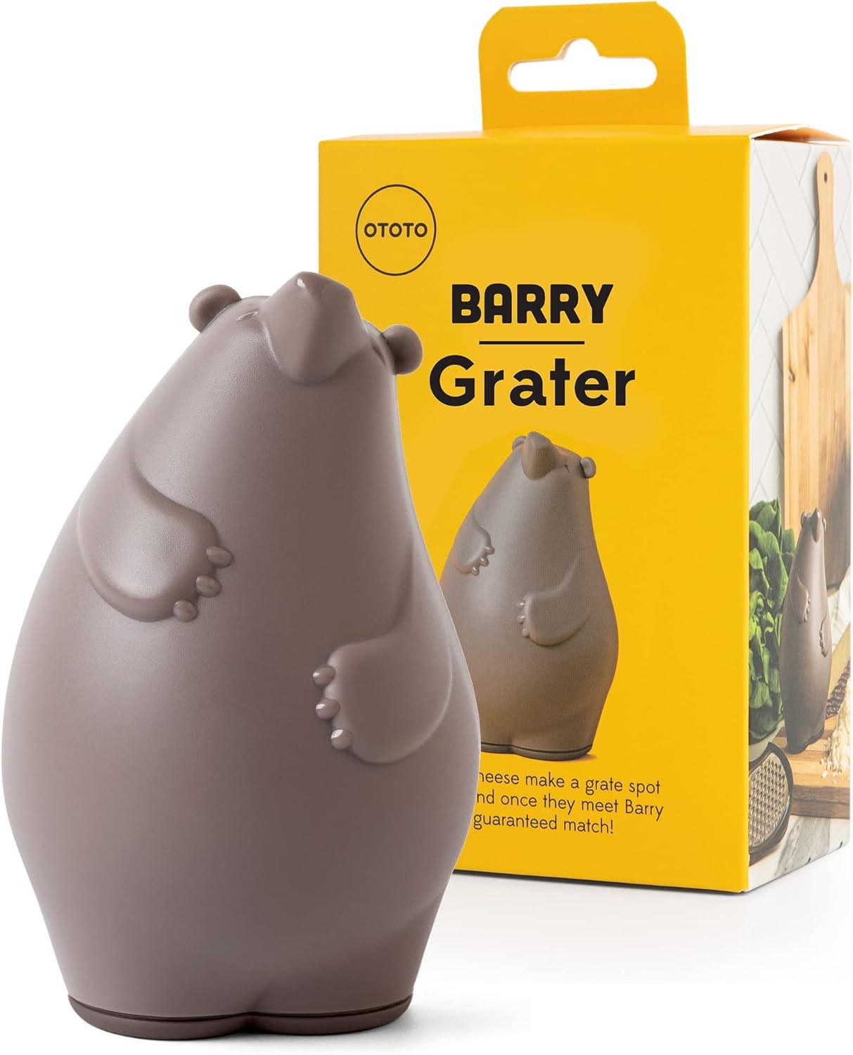 Barry Bear Brown Plastic and Metal Box Grater