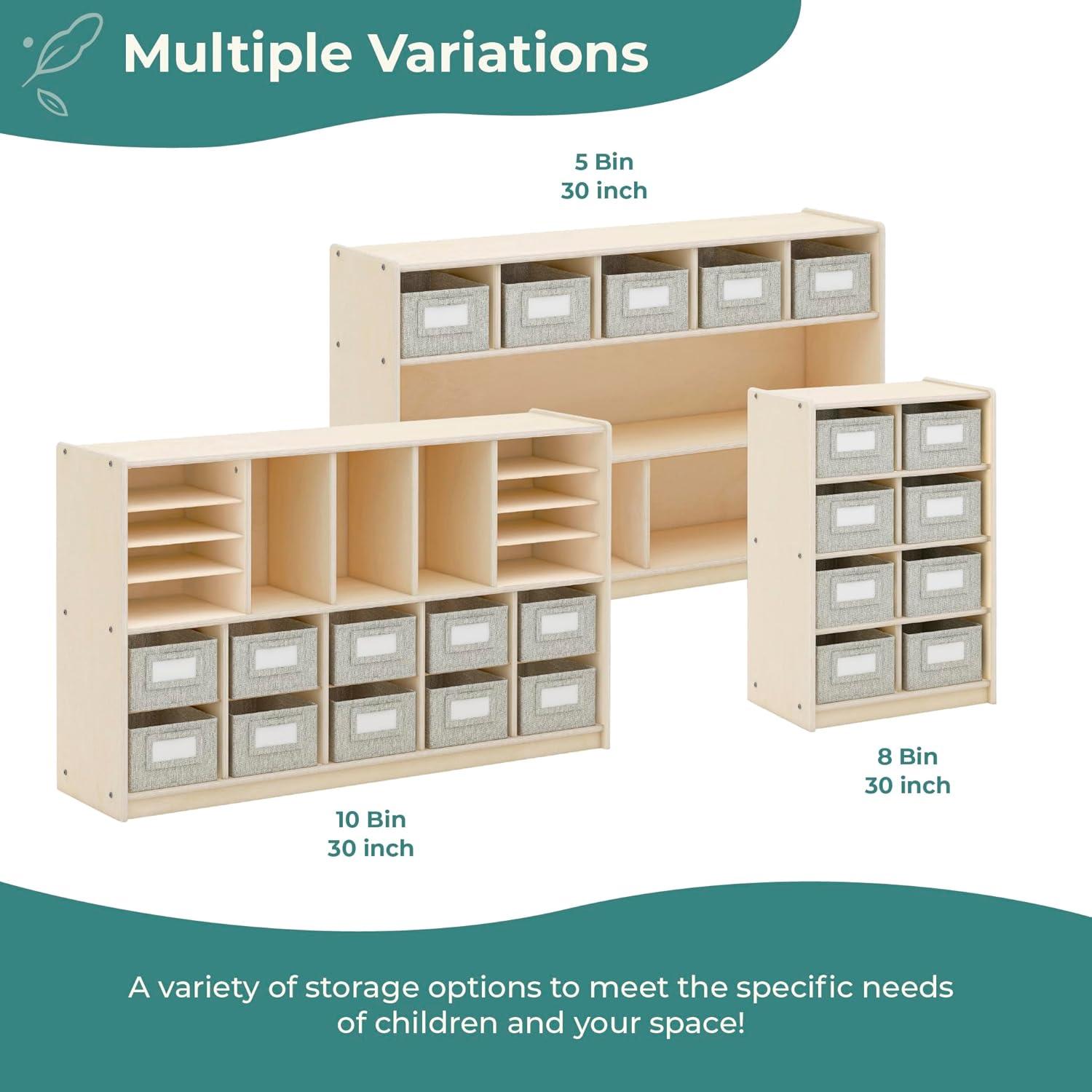 EdQ Essentials Bin Cubby Storage Organizer