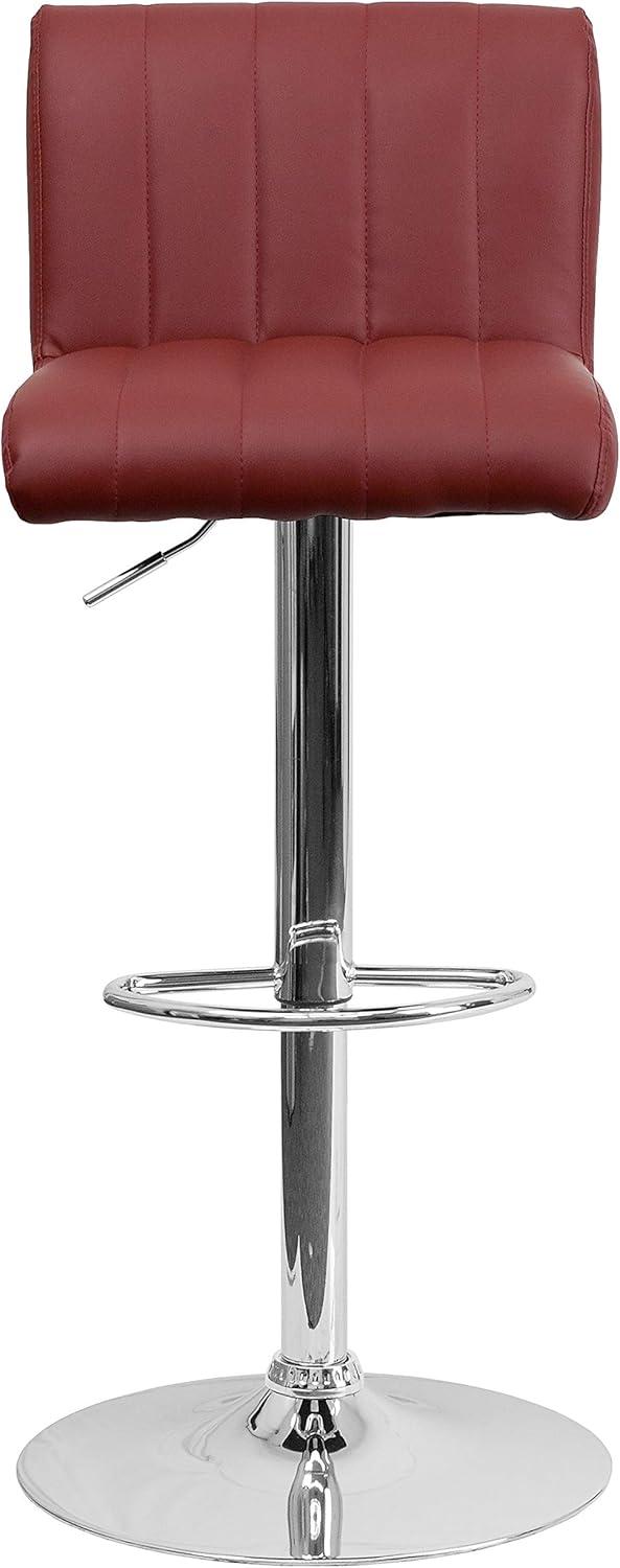 Adjustable Bar Stools - Counter Height Barstools with Back and Armrest