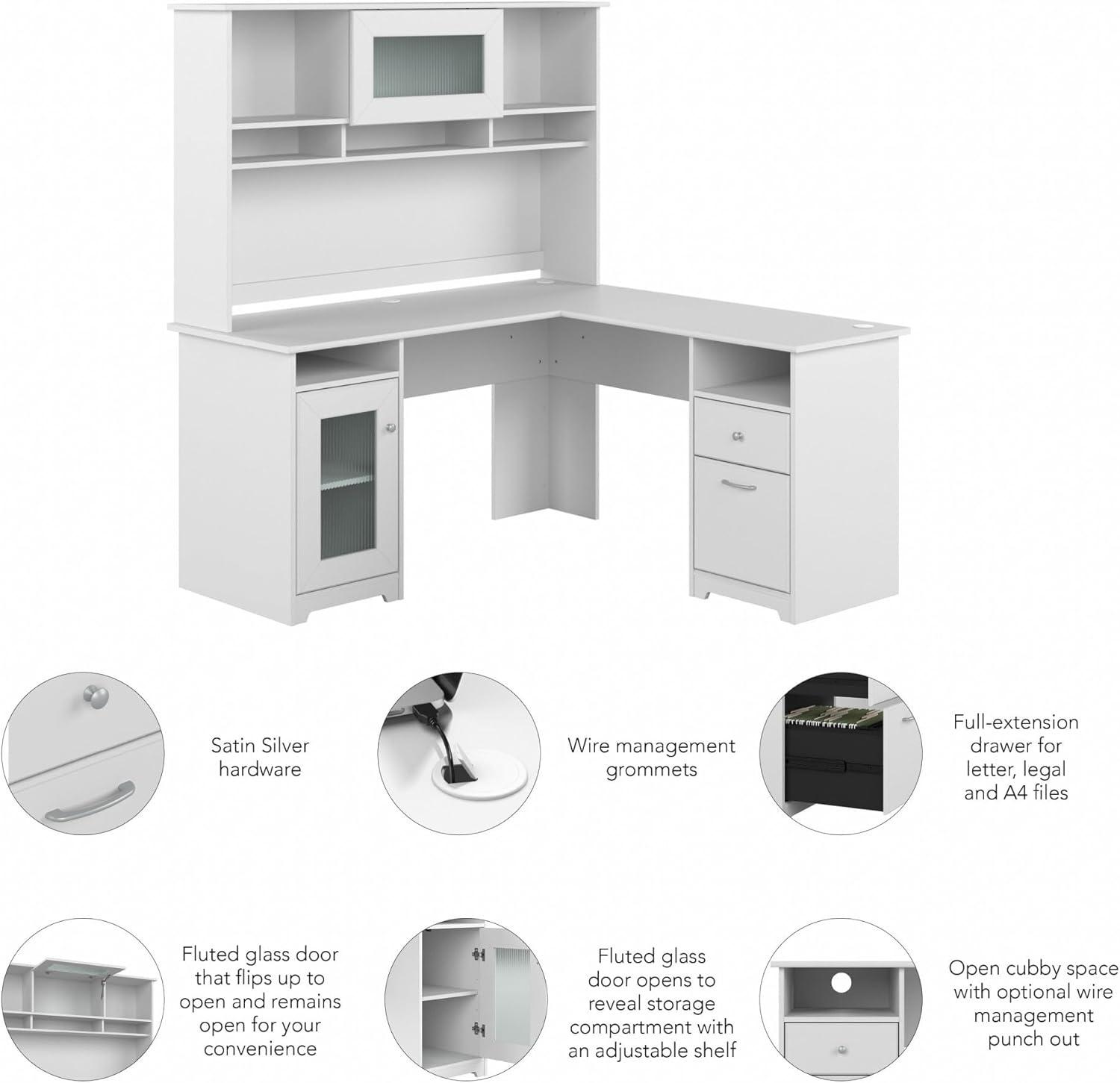 Shelonda L-Shaped Executive Desk