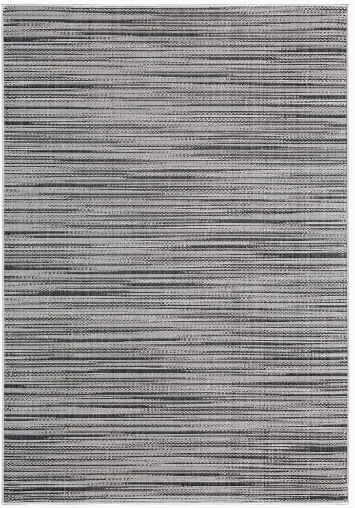 Nicole Miller New York Patio Country Wynona Abstract Indoor/Outdoor Area Rug, Black/Beige