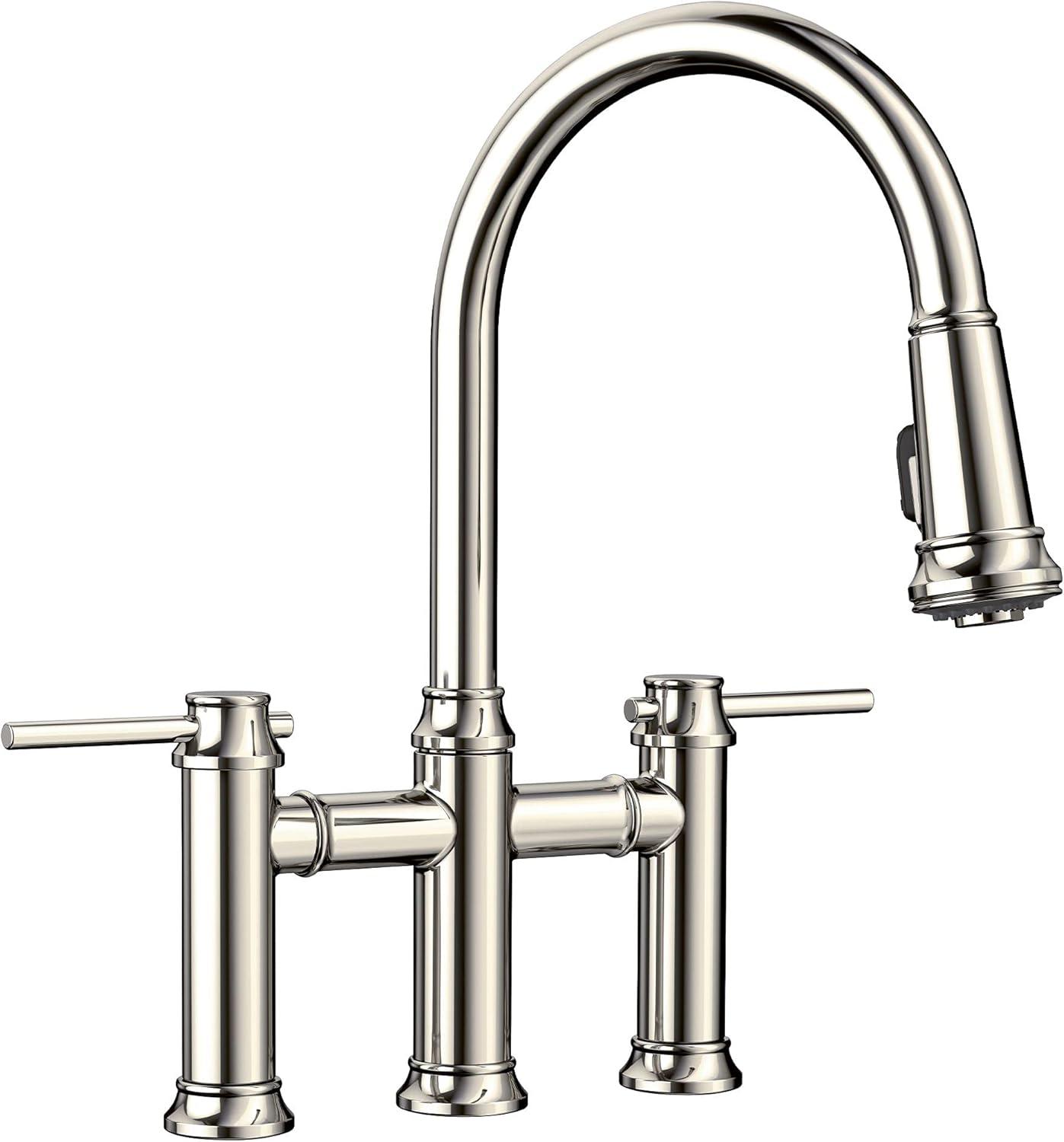 Blanco Empressa Pull-Down Dual-Spray Bridge Faucet 442506