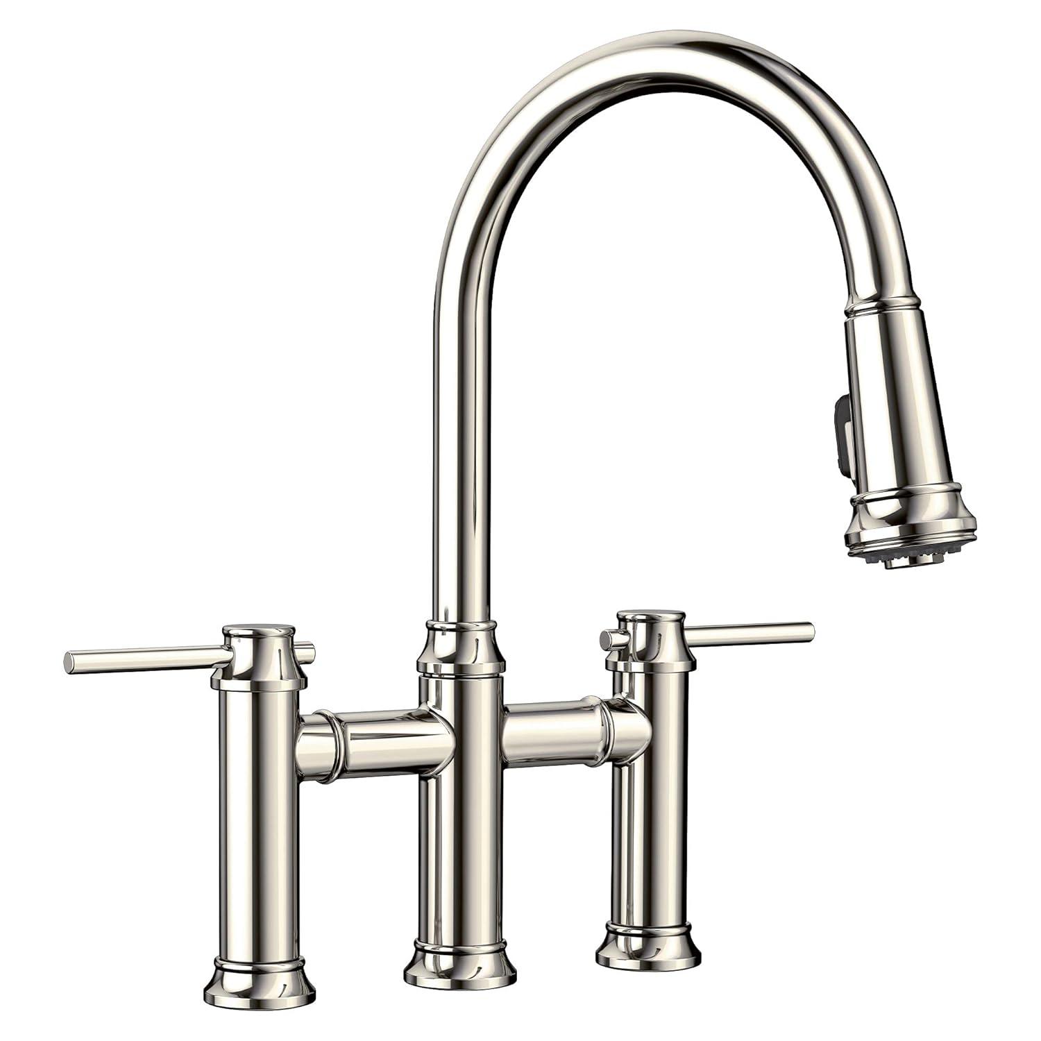 Blanco Empressa Pull-Down Dual-Spray Bridge Faucet 442506