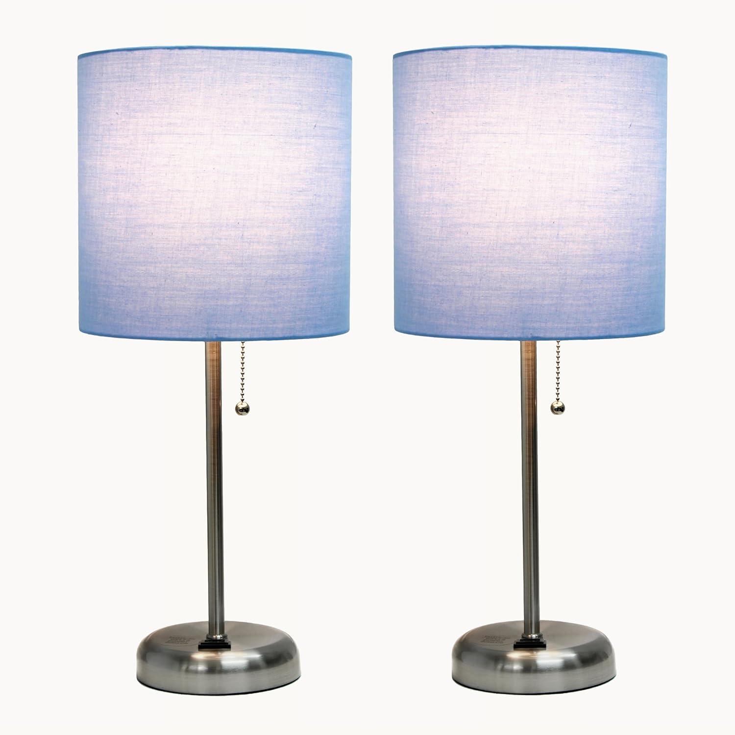LimeLights Stick Lamp with Charging Outlet - Set of 2
