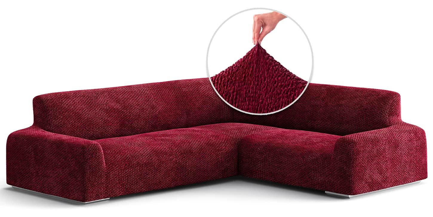 Stretchy Slipcover for Corner Sofa - Soft to Touch & Easy to Clean - Velvet Collection