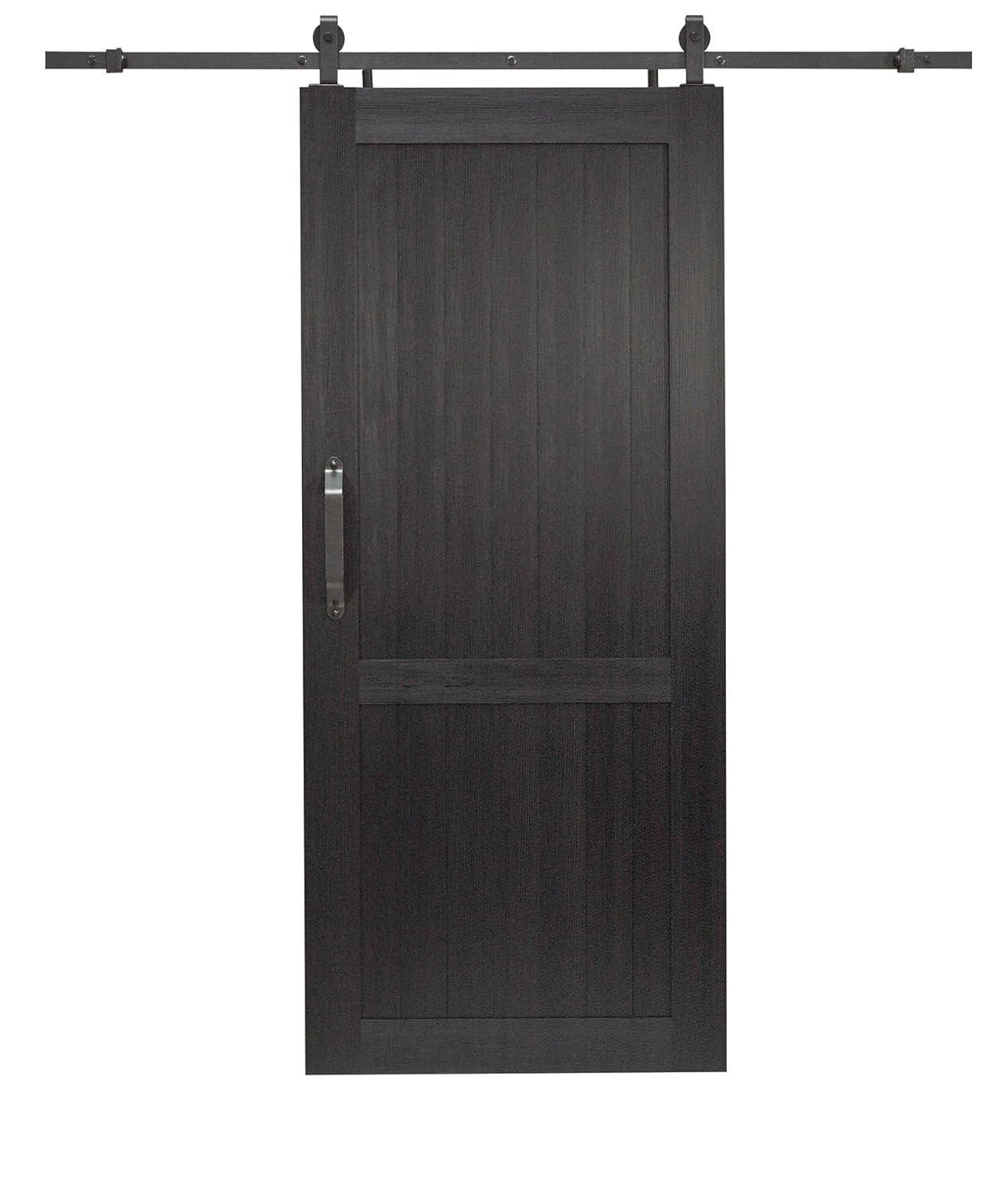 LTL Home Products Millbrooke 84'' Hollow Paneled with Installation Hardware Kit Barn Door