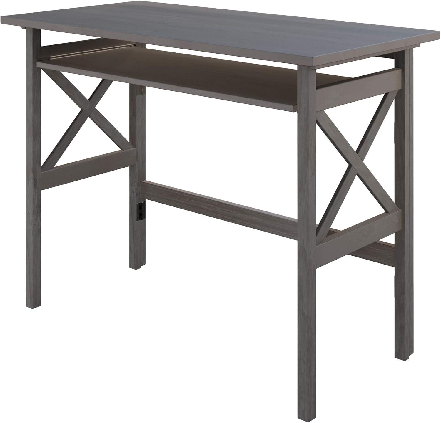 Xander Foldable Desk Oyster Gray - Winsome