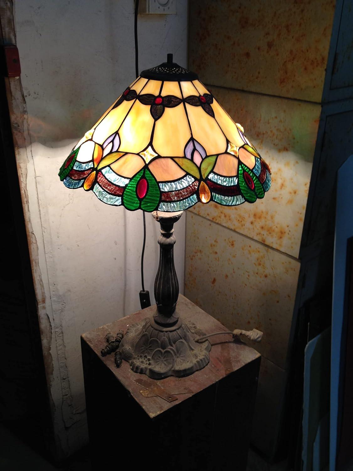 Chloe Lighting Jorgie Tiffany-style 2 Light Table Lamp 16" Shade