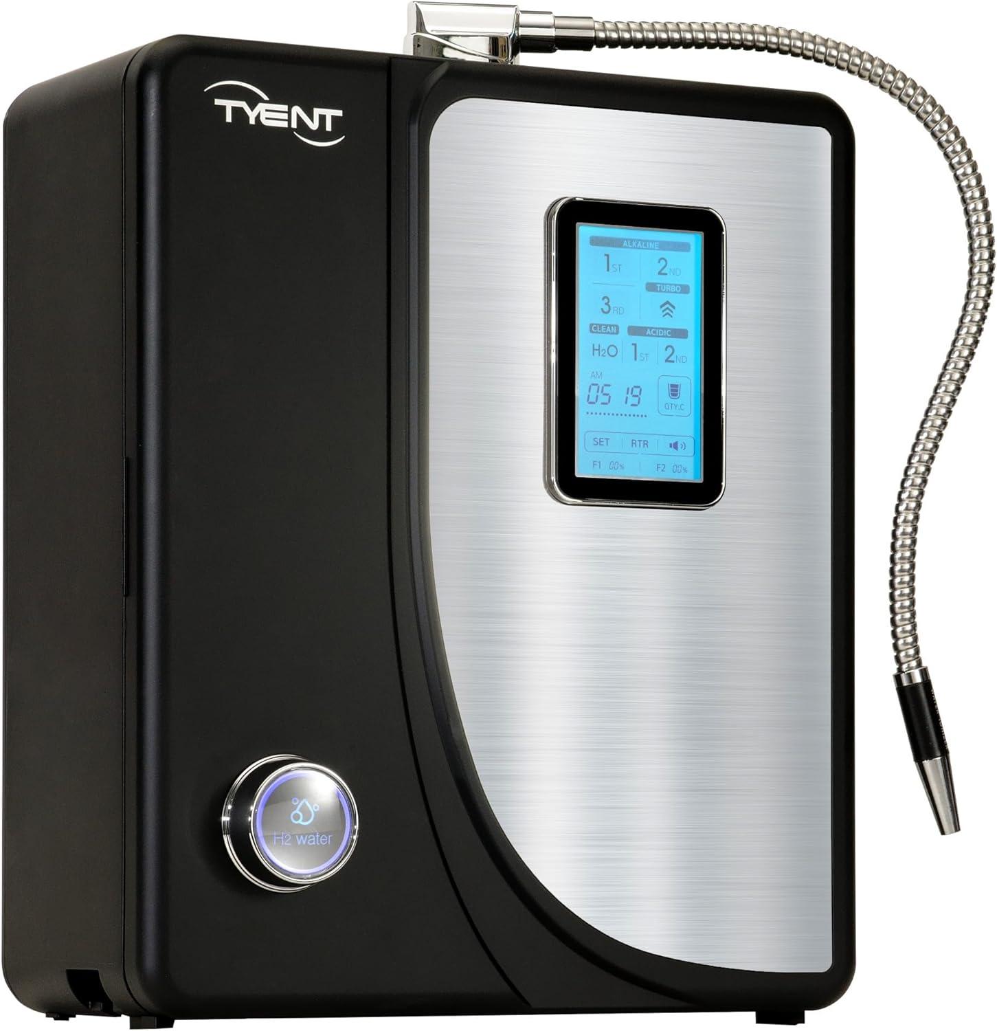 Tyent Black and Silver Alkaline Water Ionizer with Touchscreen