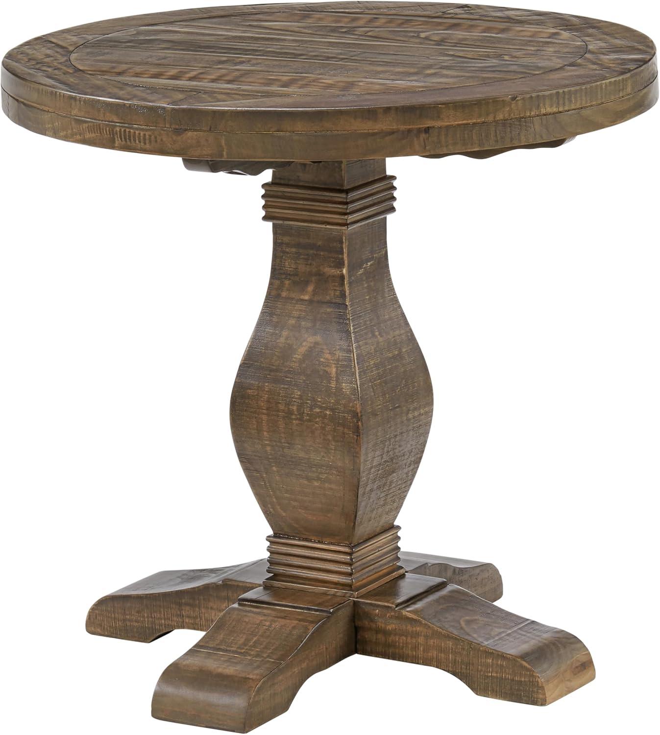 Napa 26" Reclaimed Natural Wood Round End Table