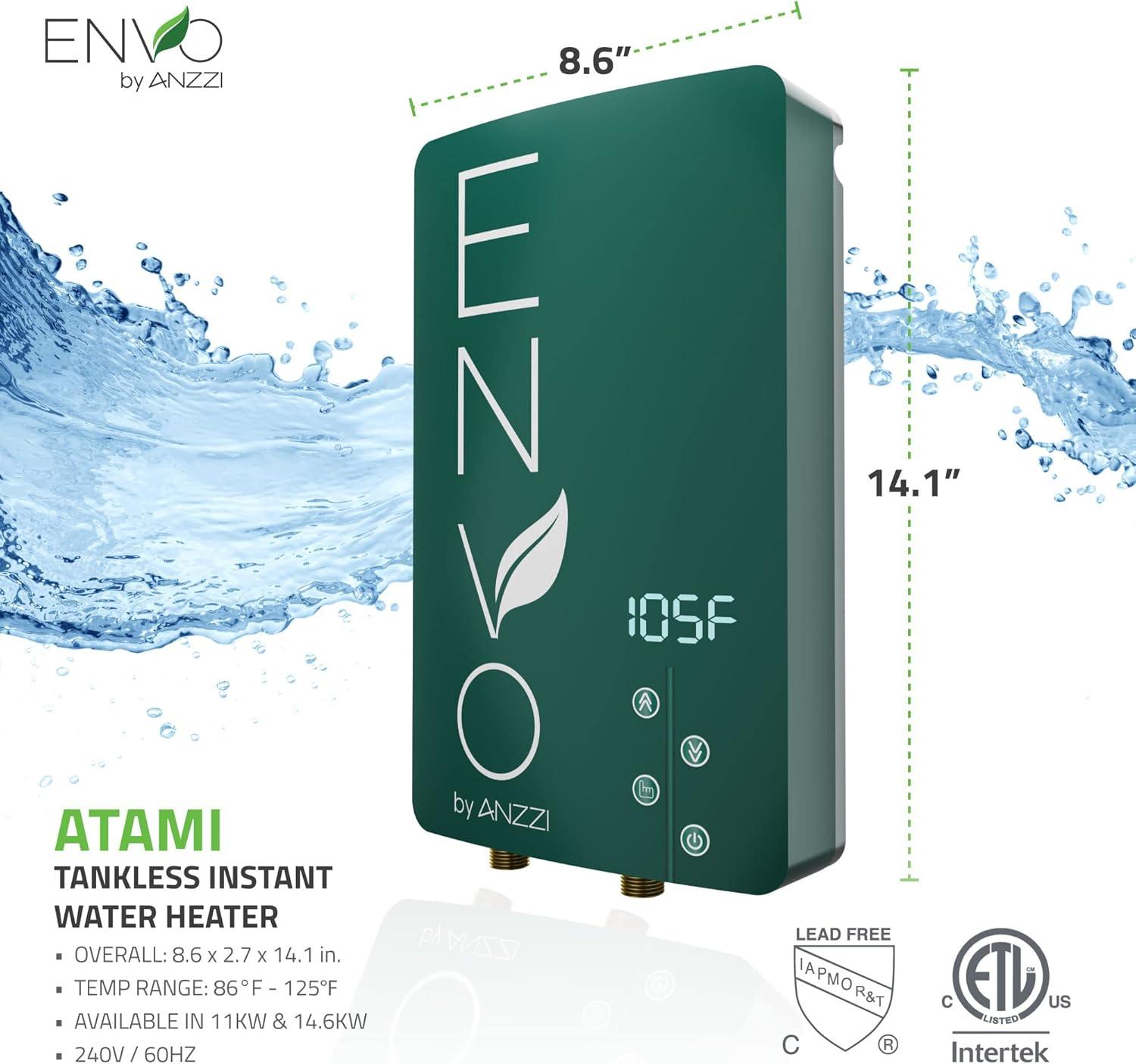 ANZZI WH-AZ011-M2 Envo 240 Electric Tankless Water Heater