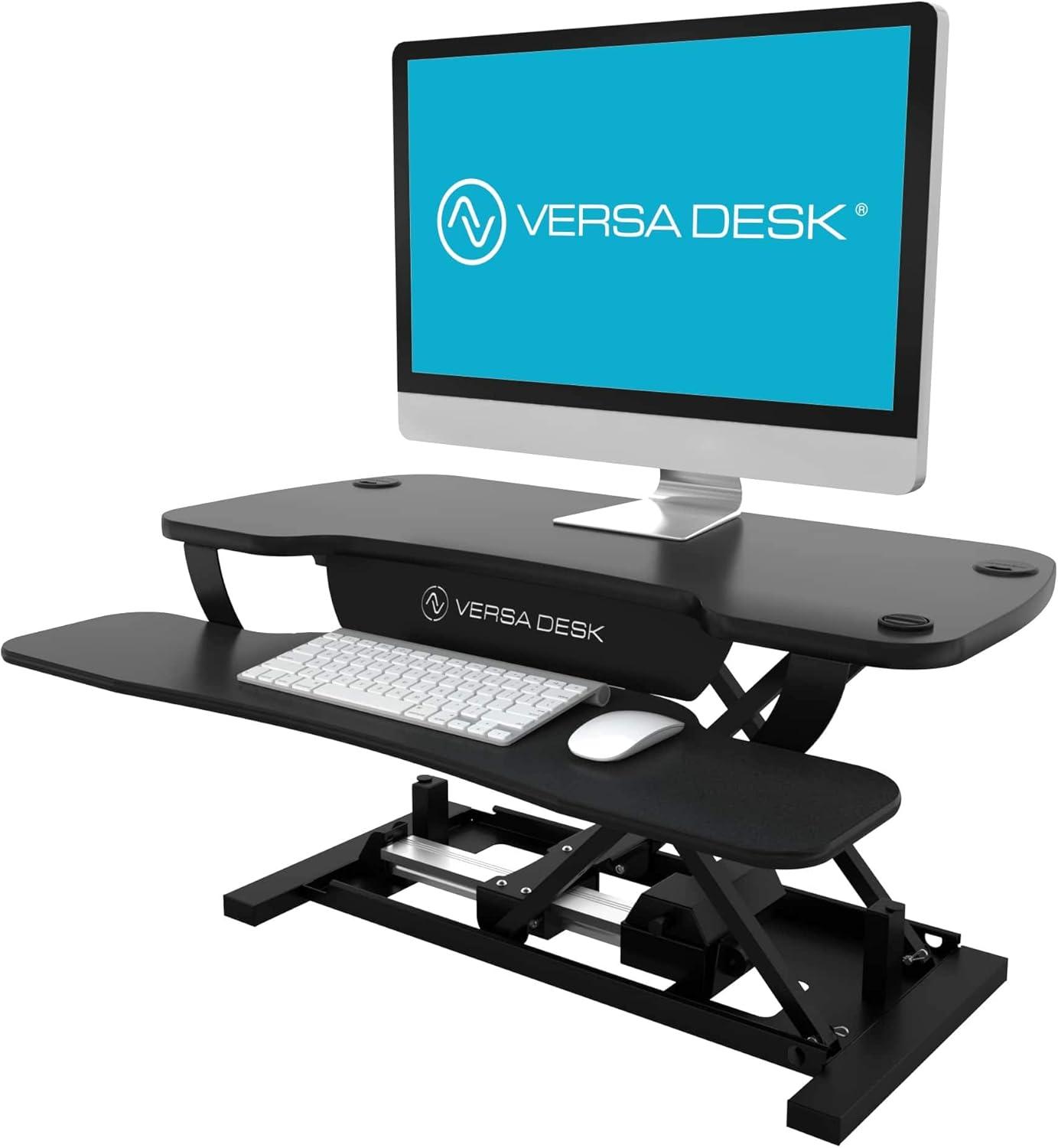 VERSADESK VersaDesk PowerPro Electric Height Adjustable Desk Converter w/ USB Charging Port