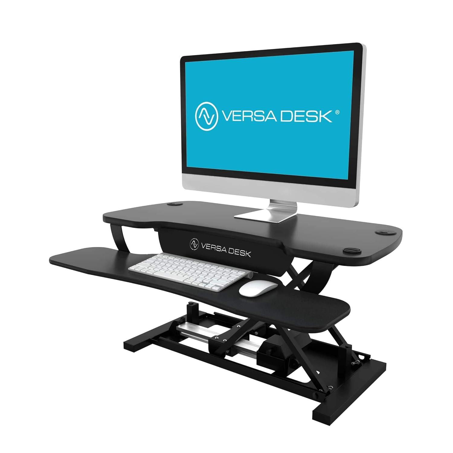 VERSADESK VersaDesk PowerPro Electric Height Adjustable Desk Converter w/ USB Charging Port