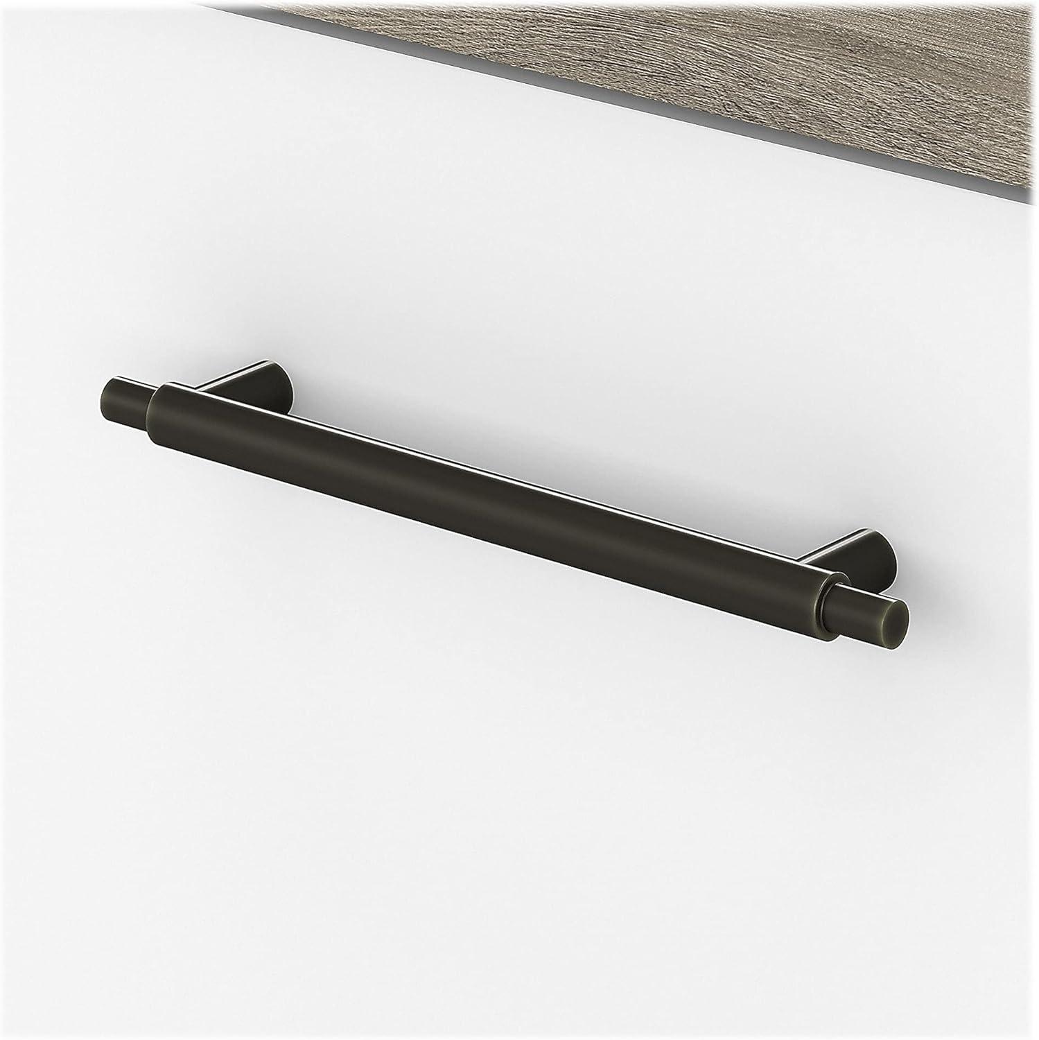 Bush Furniture Key West Console Table, Pure White & Shiplap Gray