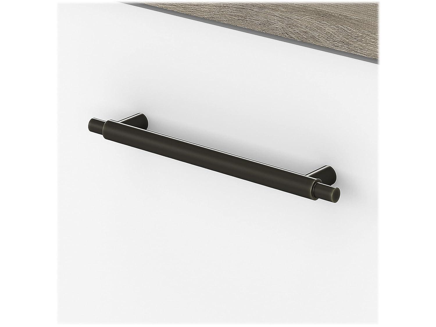 Bush Furniture Key West Console Table, Pure White & Shiplap Gray