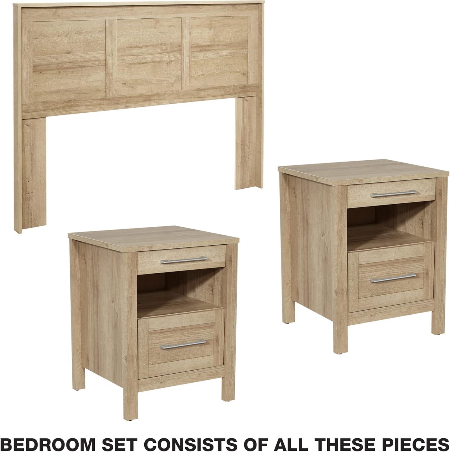 Stonebrook Queen/Full 3 Piece Bedroom Set in Wood Canyon Oak Finish