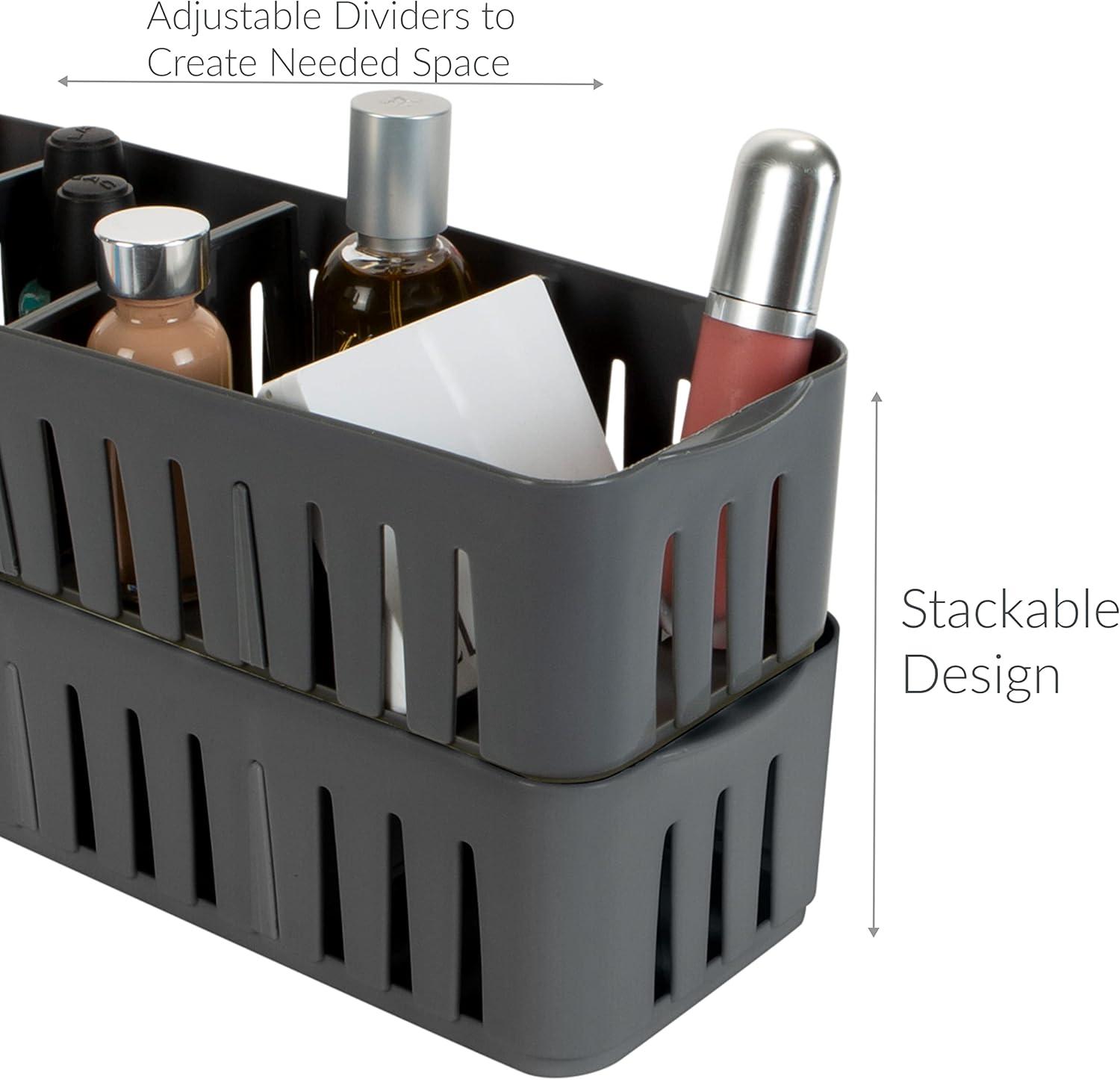 Simplify Adjustable Office Drawer Organizer (Set of 4)