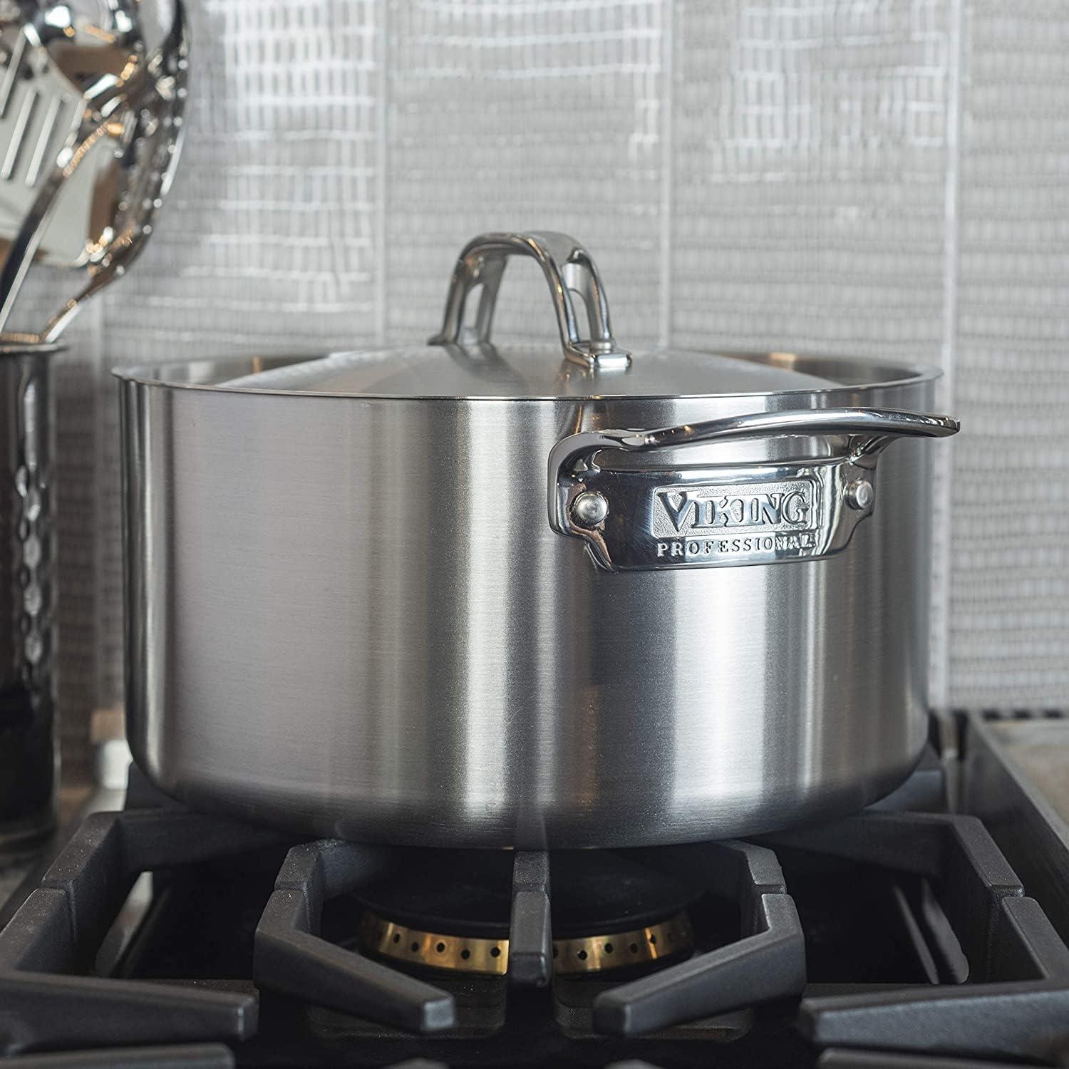 Viking Professional 5-Ply Stainless Steel Stock Pot