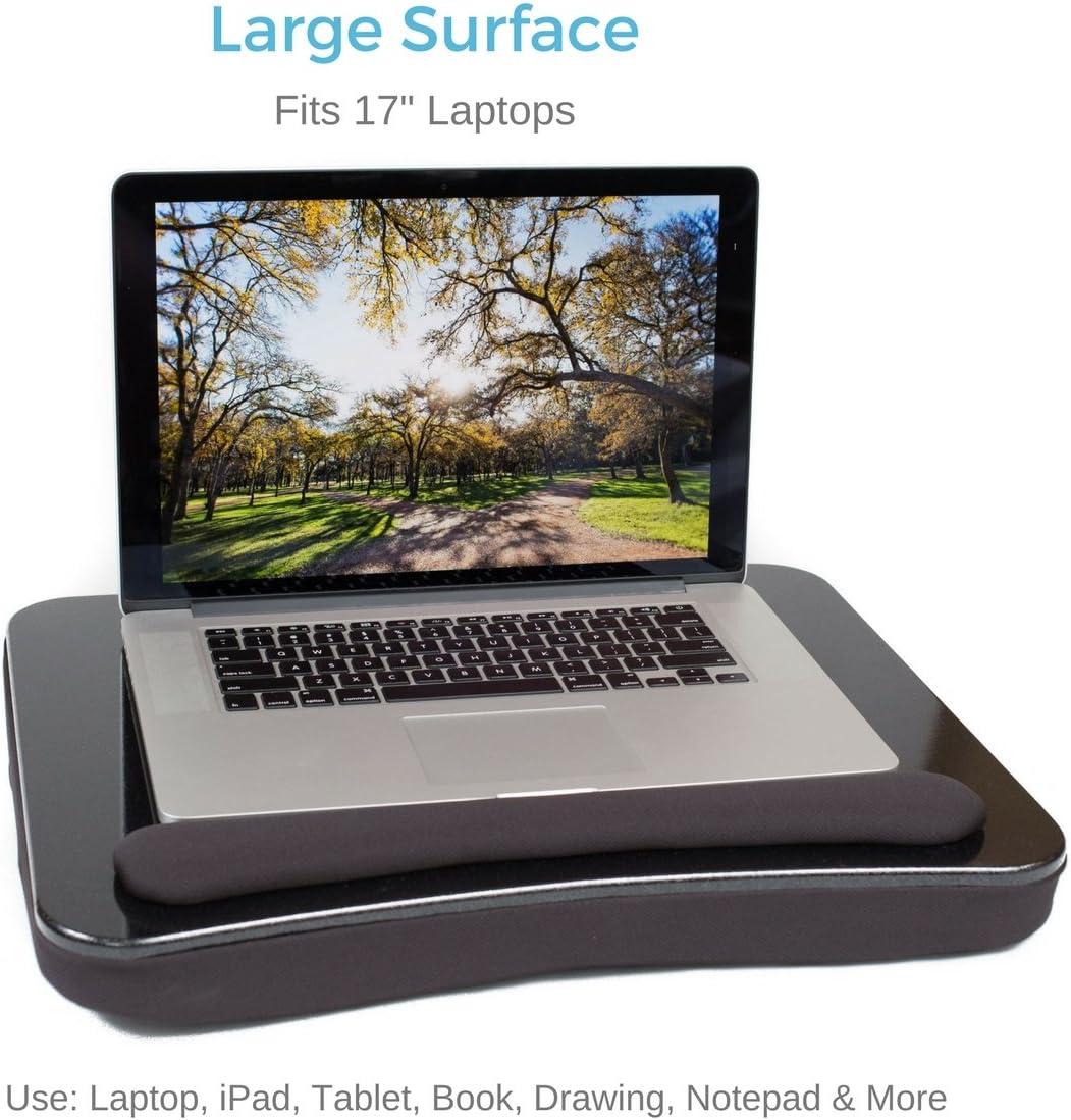 Sofia + Sam All Purpose Lap Desk Bed Table with Memory Foam - Black