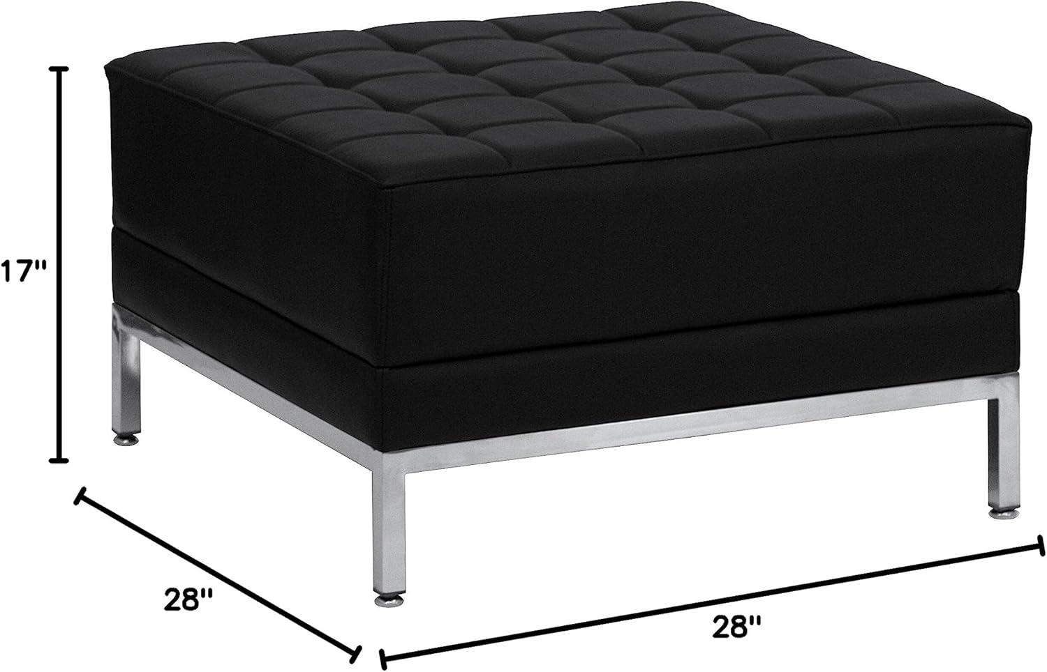 Flash Furniture HERCULES Imagination Series LeatherSoft Quilted Tufted Modular Ottoman