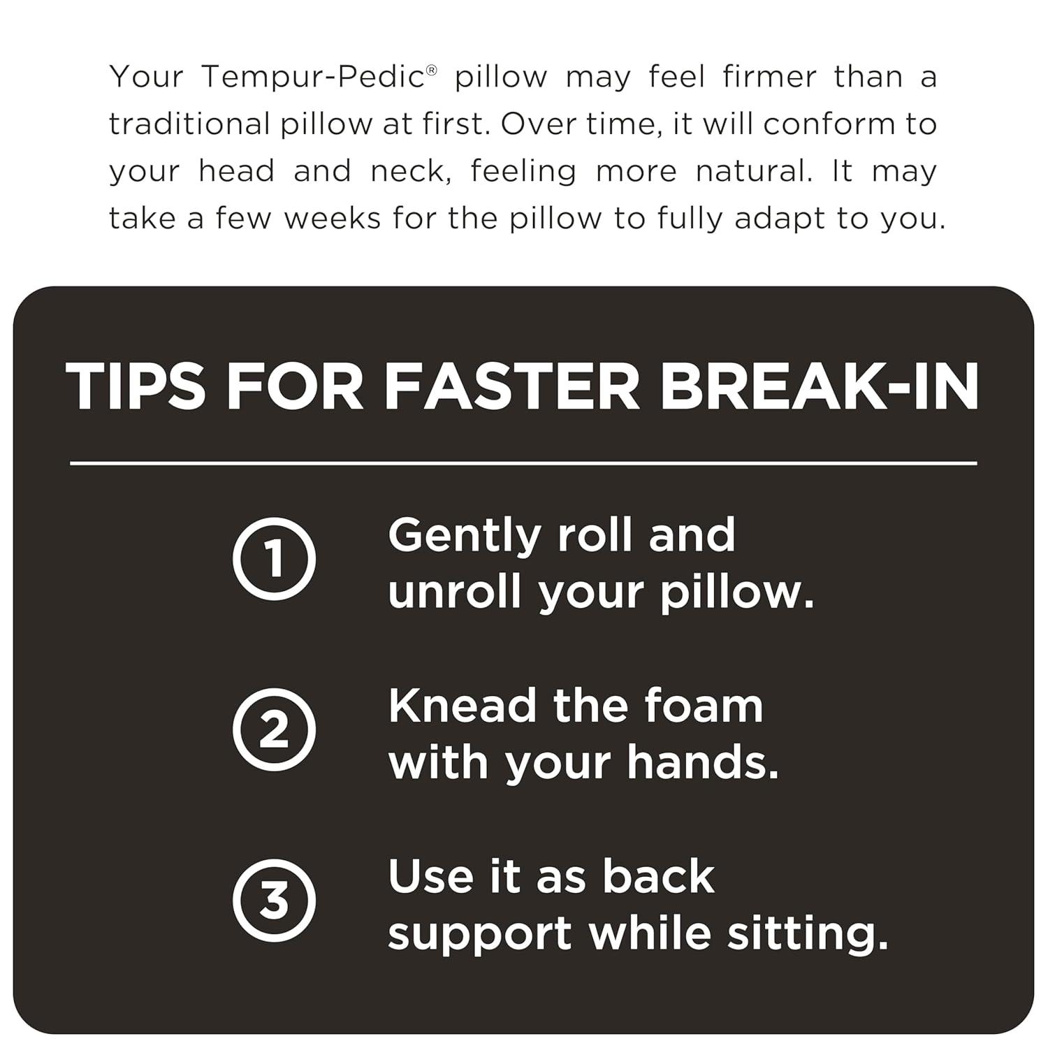 Tempur-Pedic Tempur-Body Memory Foam Pillow, Standard, Adult