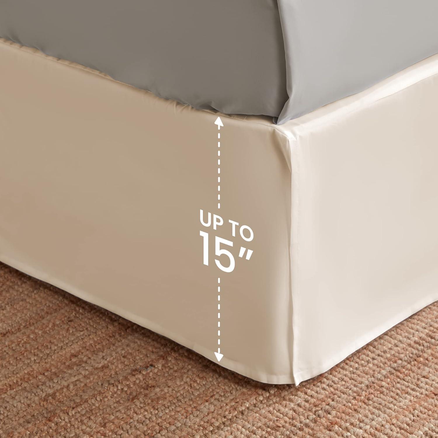 Sleep Zone Pleated Bed Skirt