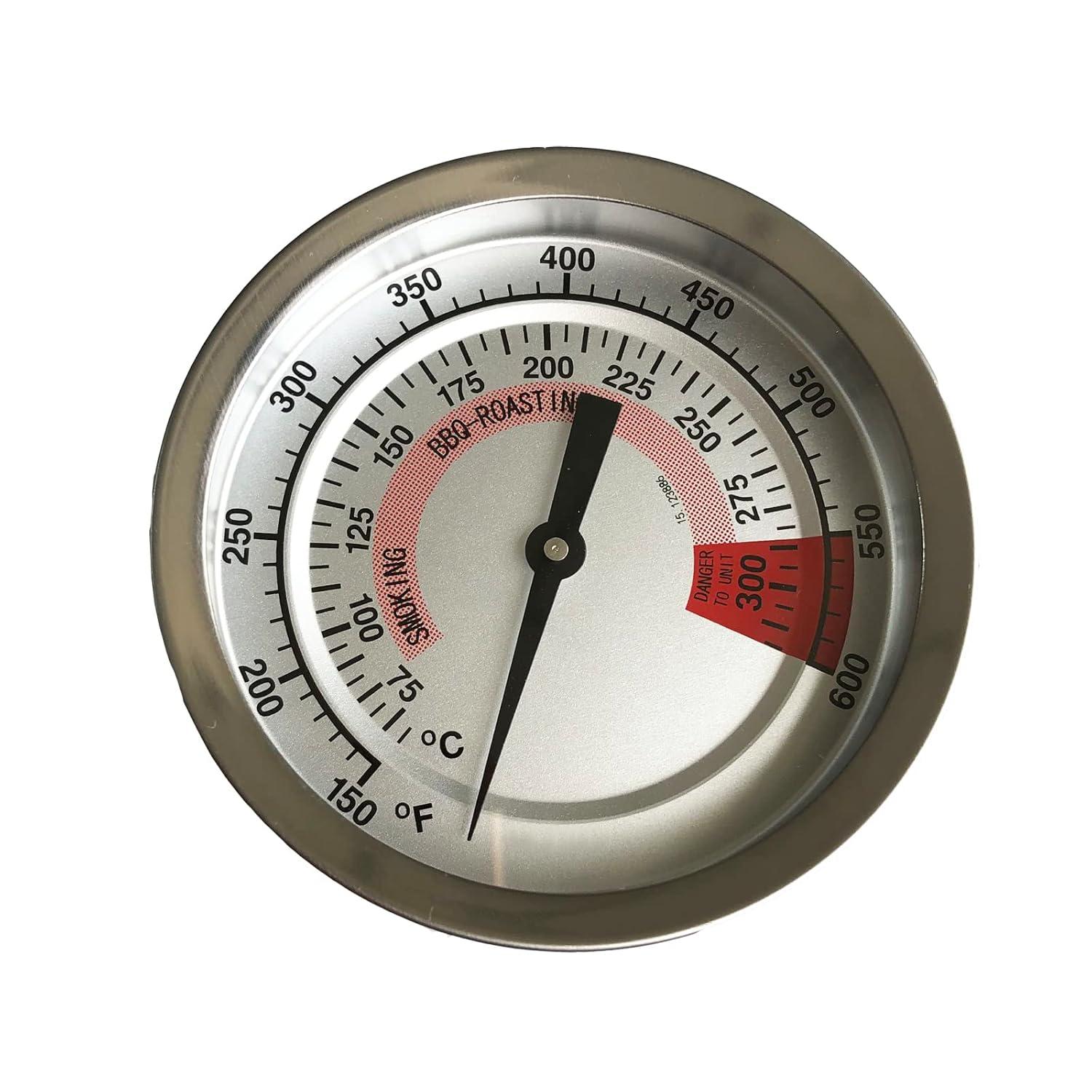 BBQ Grill Thermometer Heat Indicator Replacement Parts for Kitchenaid 720-0787D, 720-0819, 720-0745, 720-0733A, 720-0745B, 720-0826 - Compatible Barbeque Temperature Gauge Thermostat