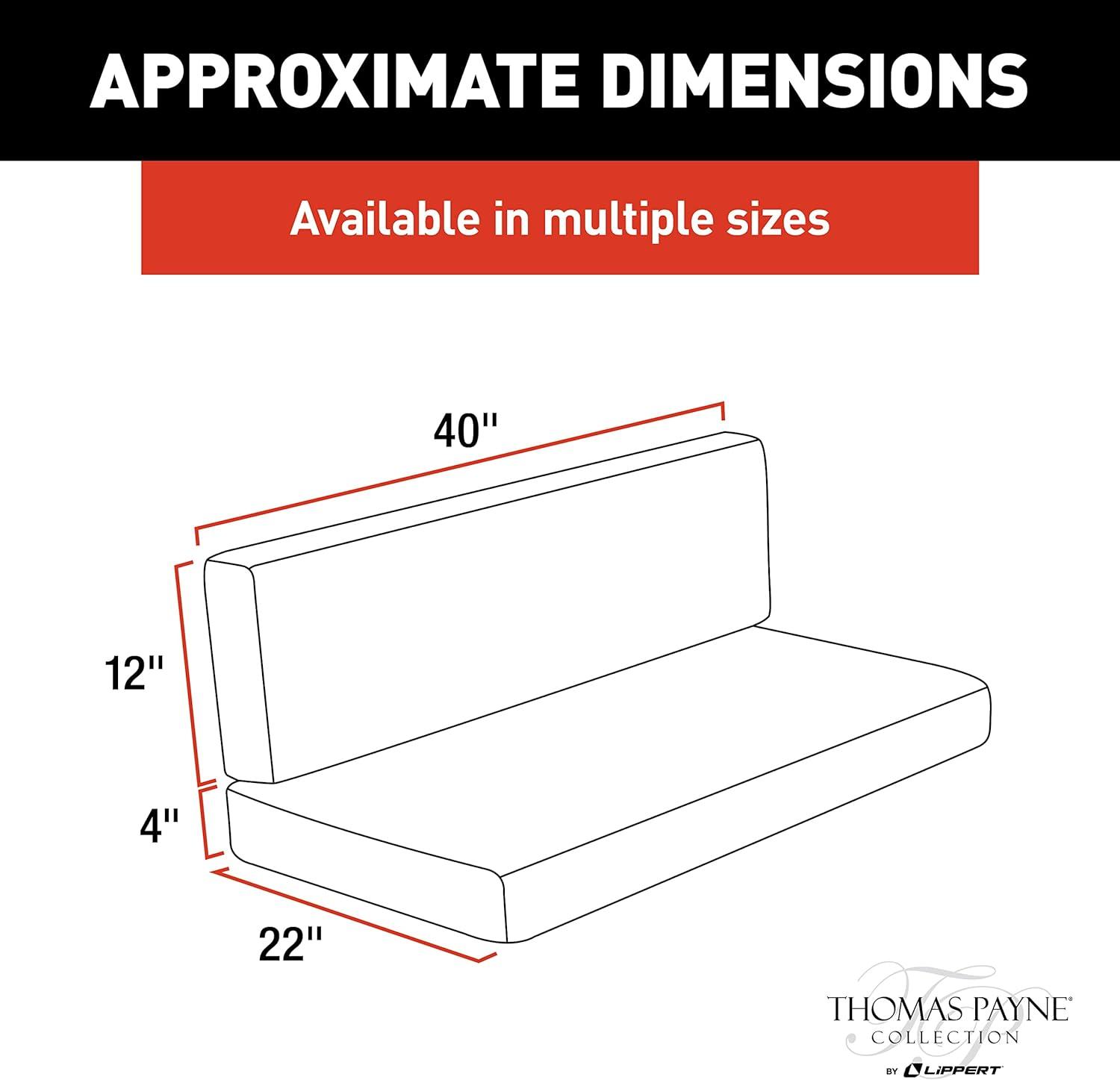 Grummond 40" Premium PolyHyde RV Dinette Cushion Set