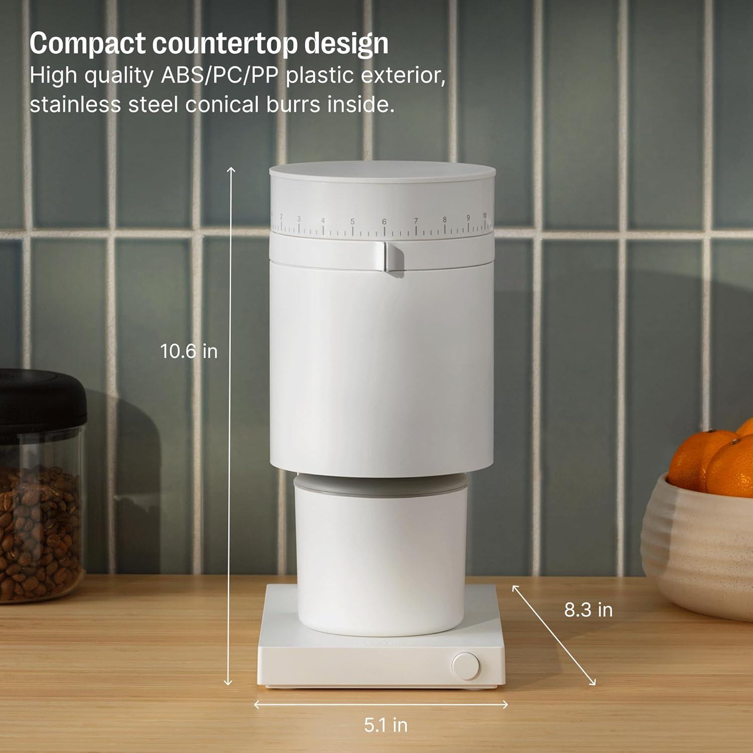 Fellow Opus Conical Burr Grinder in Matte White