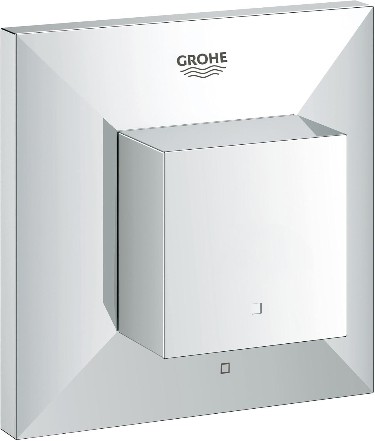 Chrome Modern Lever Shower Trim with Square Handle