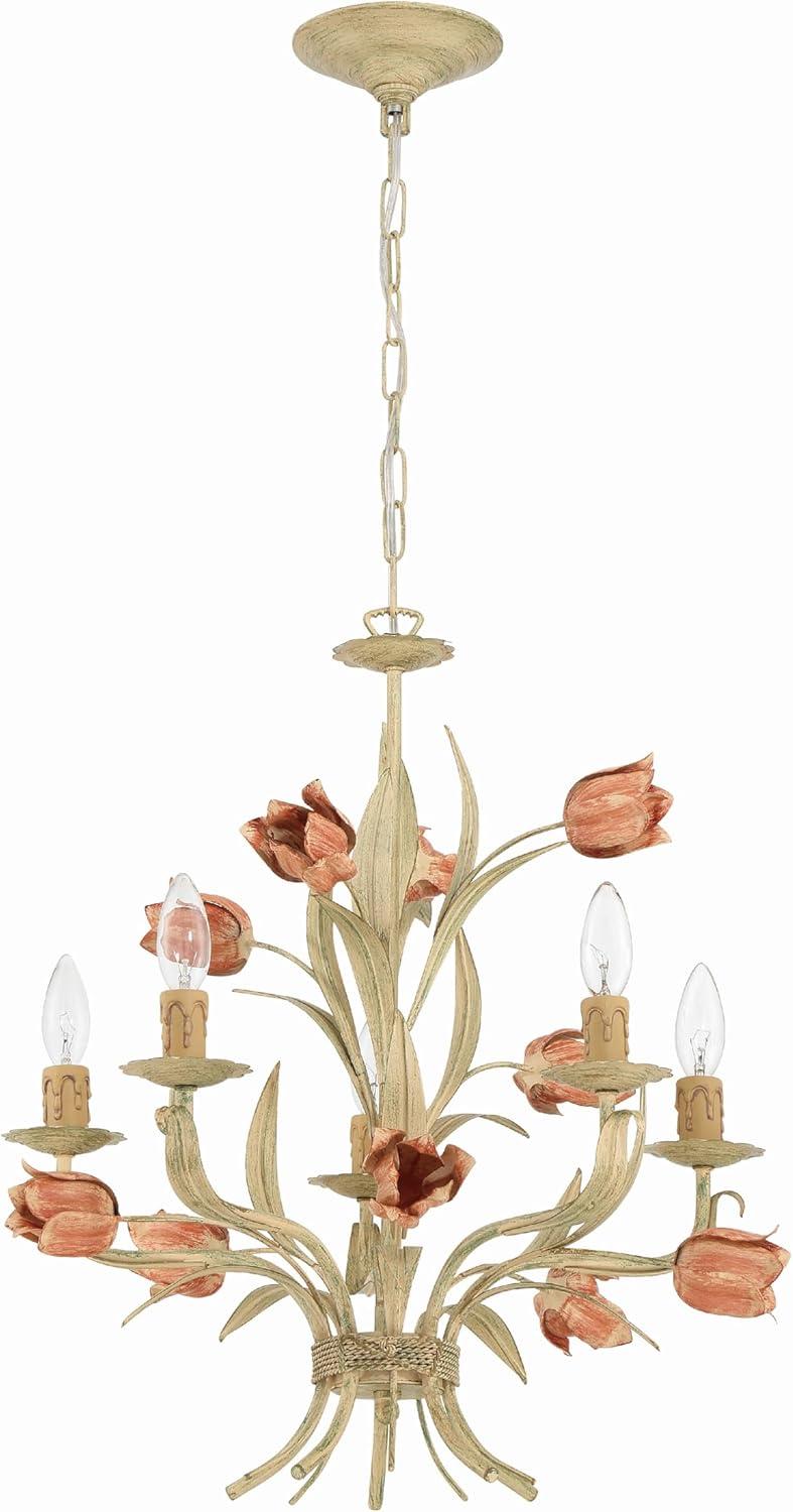 Crystorama Lighting Southport 5 - Light Chandelier in Wet White