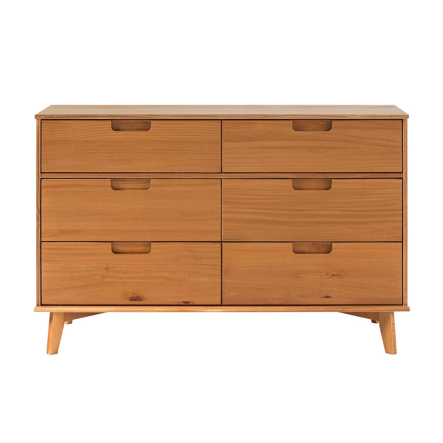 Yarber 6 Drawer Solid Wood Double Dresser