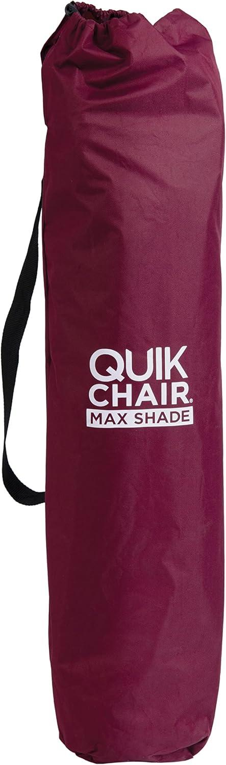 Quik Shade Max Shade High and Wide Folding Camp Tilt UV Sun Protection Canopy Chair