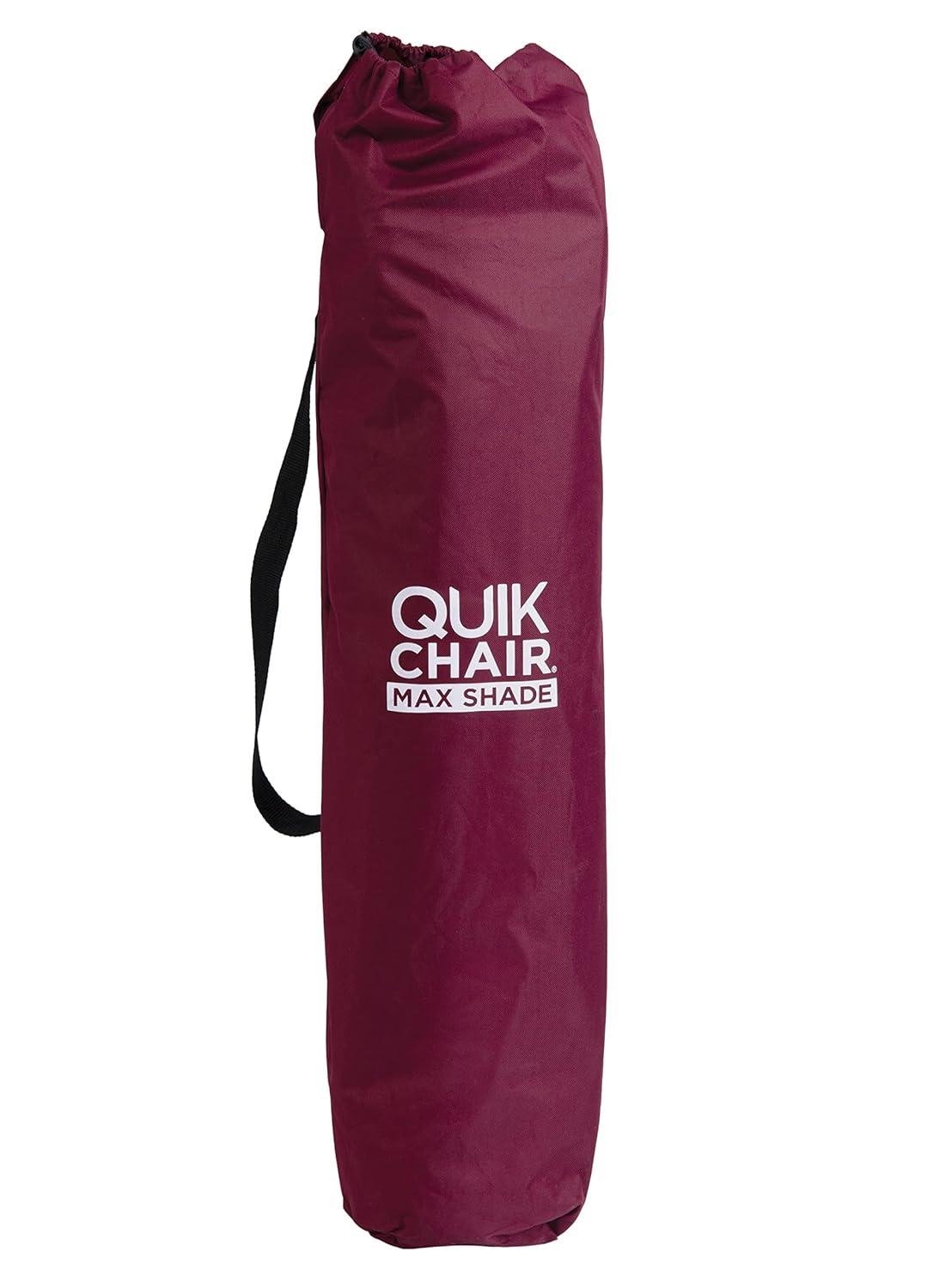 Quik Shade Max Shade High and Wide Folding Camp Tilt UV Sun Protection Canopy Chair