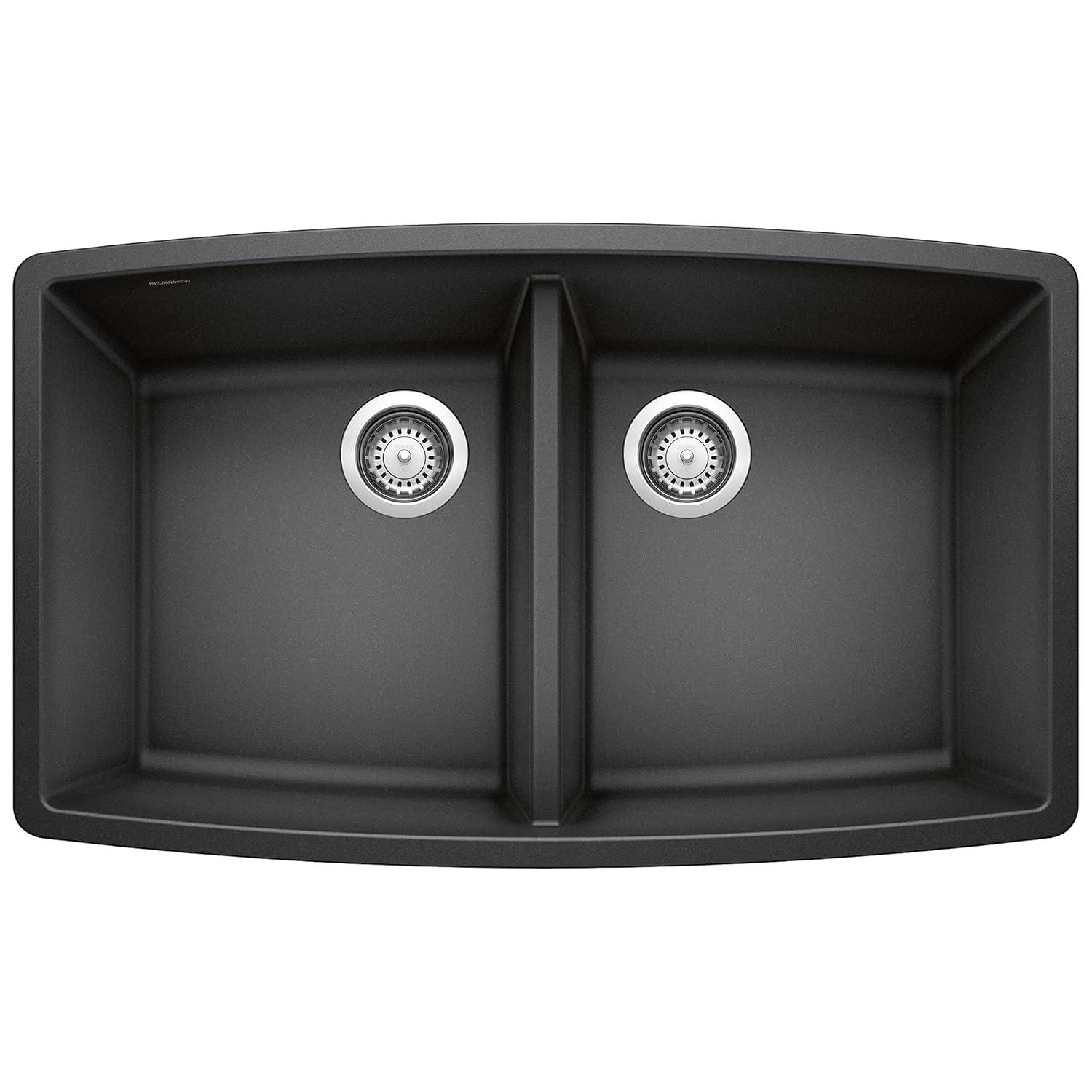 Performa SILGRANIT 33" L x 19" W Double Bowl Undermount Kitchen Sink