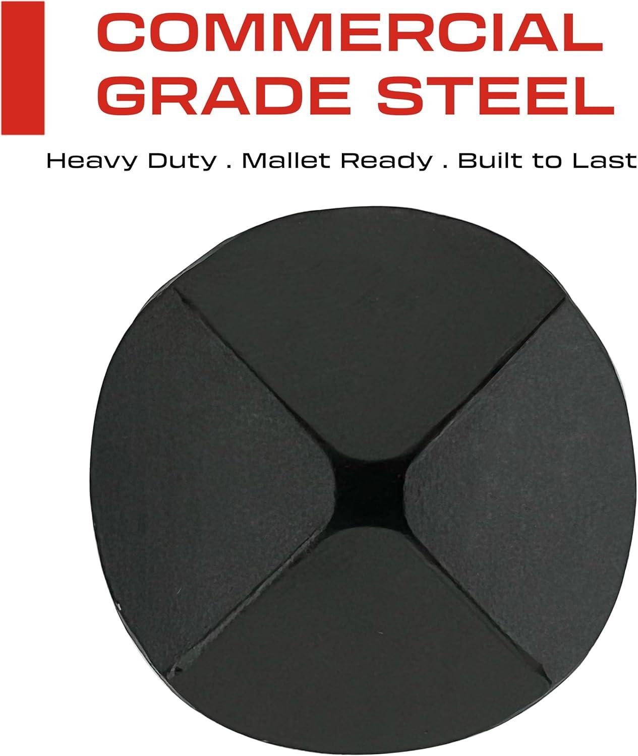 Sidco Supply 50 Pack - 1.20 Inch Iron Clavos - Decorative Nails - Black - Upholstery Tacks - Clavos - Pyramid - Antique Rustic Accent for Wood, Decorative Door Studs, Farm Barn Door, Furniture Nails