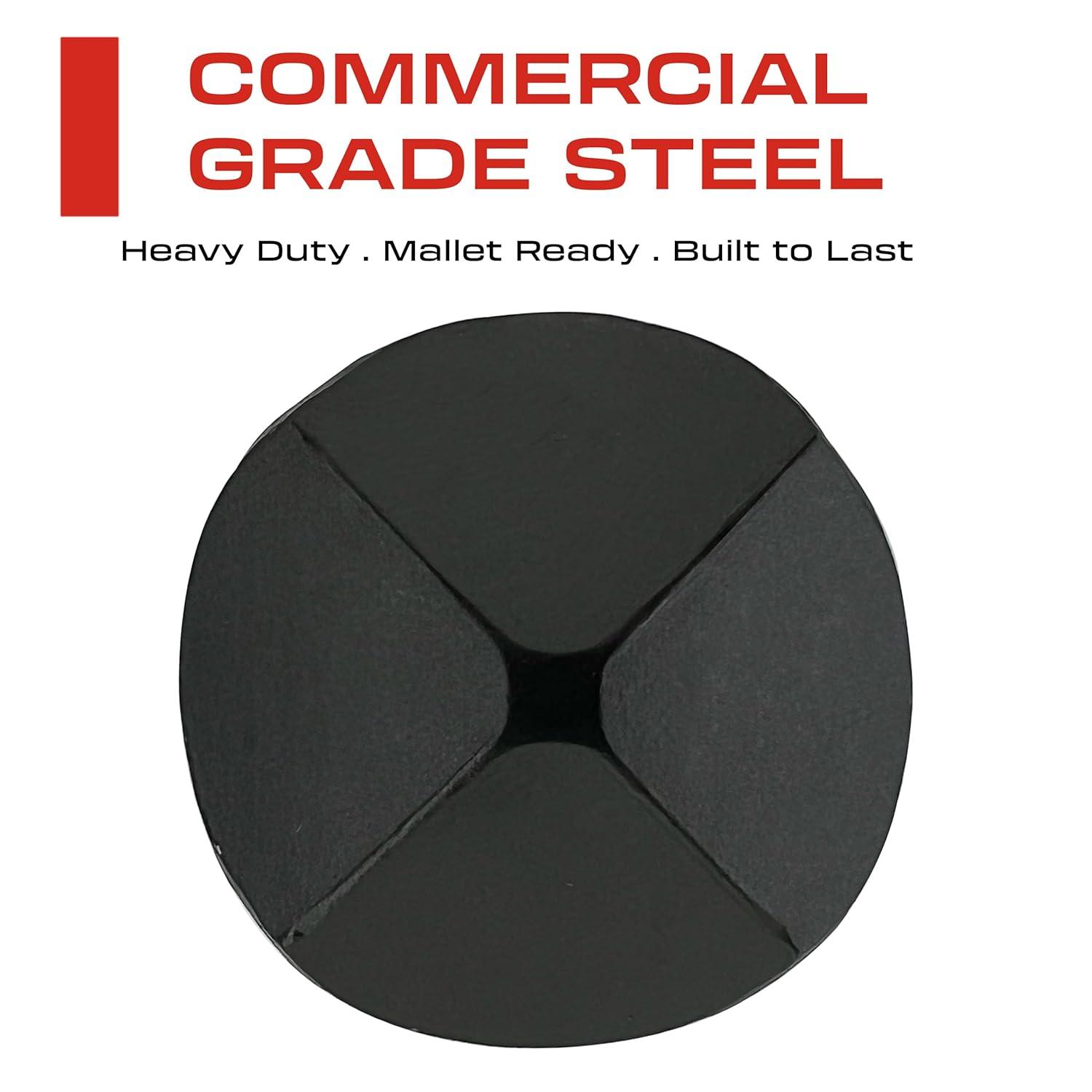 Sidco Supply 50 Pack - 1.20 Inch Iron Clavos - Decorative Nails - Black - Upholstery Tacks - Clavos - Pyramid - Antique Rustic Accent for Wood, Decorative Door Studs, Farm Barn Door, Furniture Nails