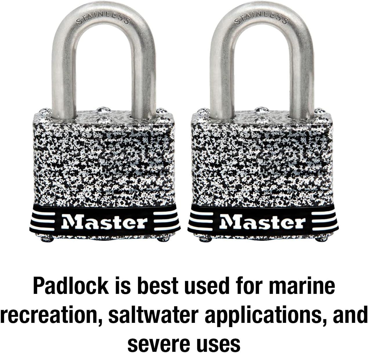 Gray Steel 1.5" Keyed Alike Padlock Set