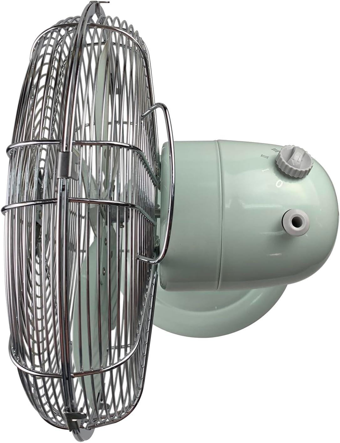 Good Housekeeping Good Housekeeping's All-Metal Retro 3-Speed 12" Oscillating Office Desk Table Fan (Multiple Finishes Available)