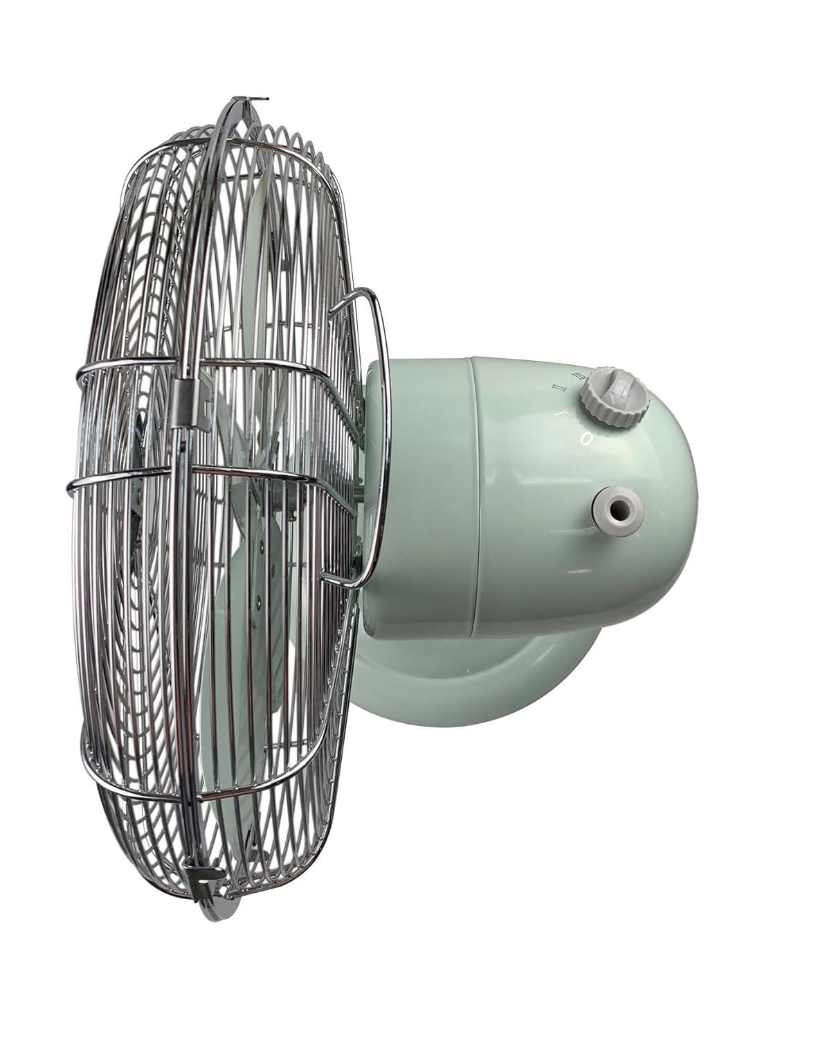 Good Housekeeping Good Housekeeping's All-Metal Retro 3-Speed 12" Oscillating Office Desk Table Fan (Multiple Finishes Available)