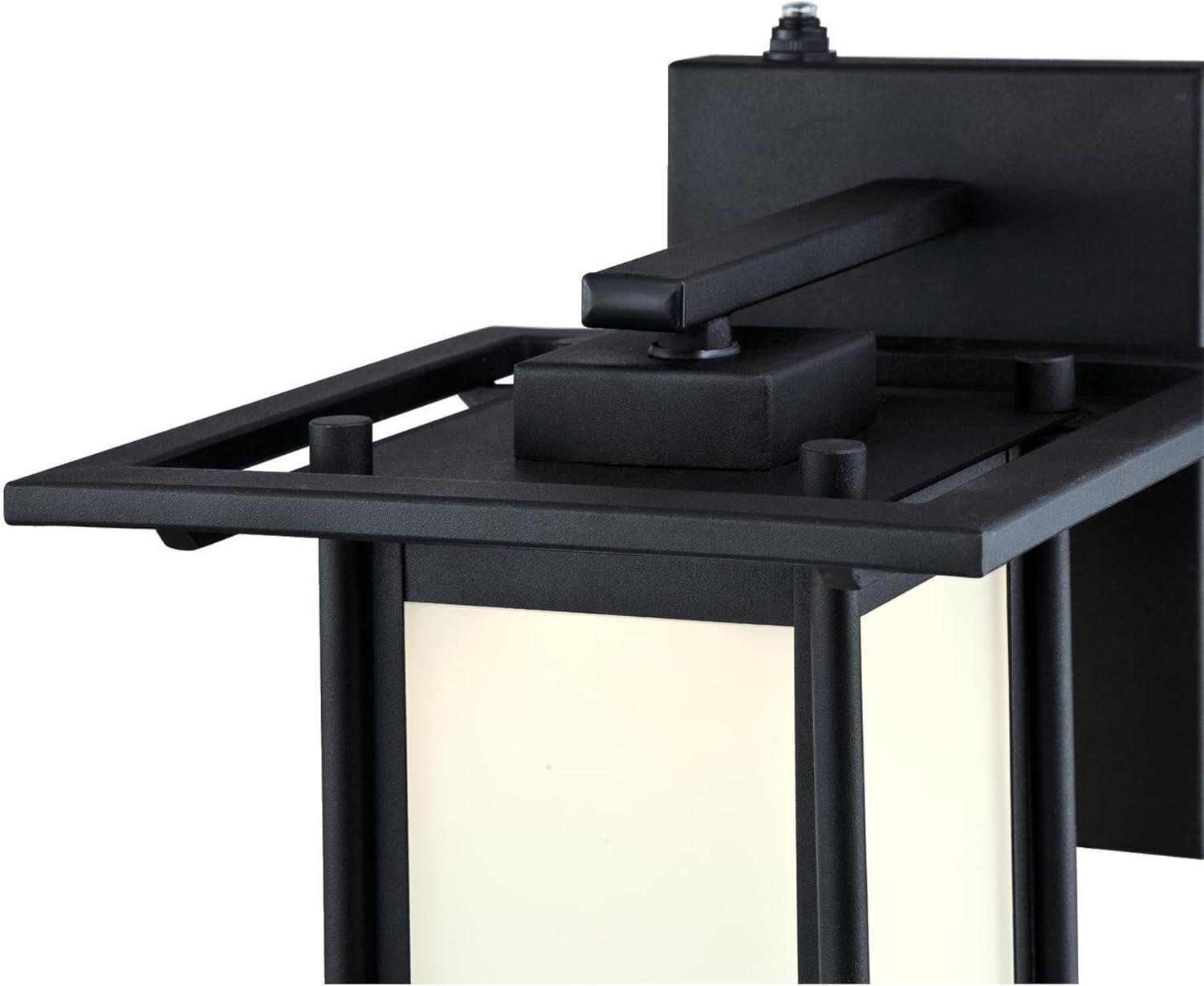 Westinghouse Lighting Westinghouse Clarissa One-Light Outdoor Wall Lantern 12 LED Textured Black Black Painted