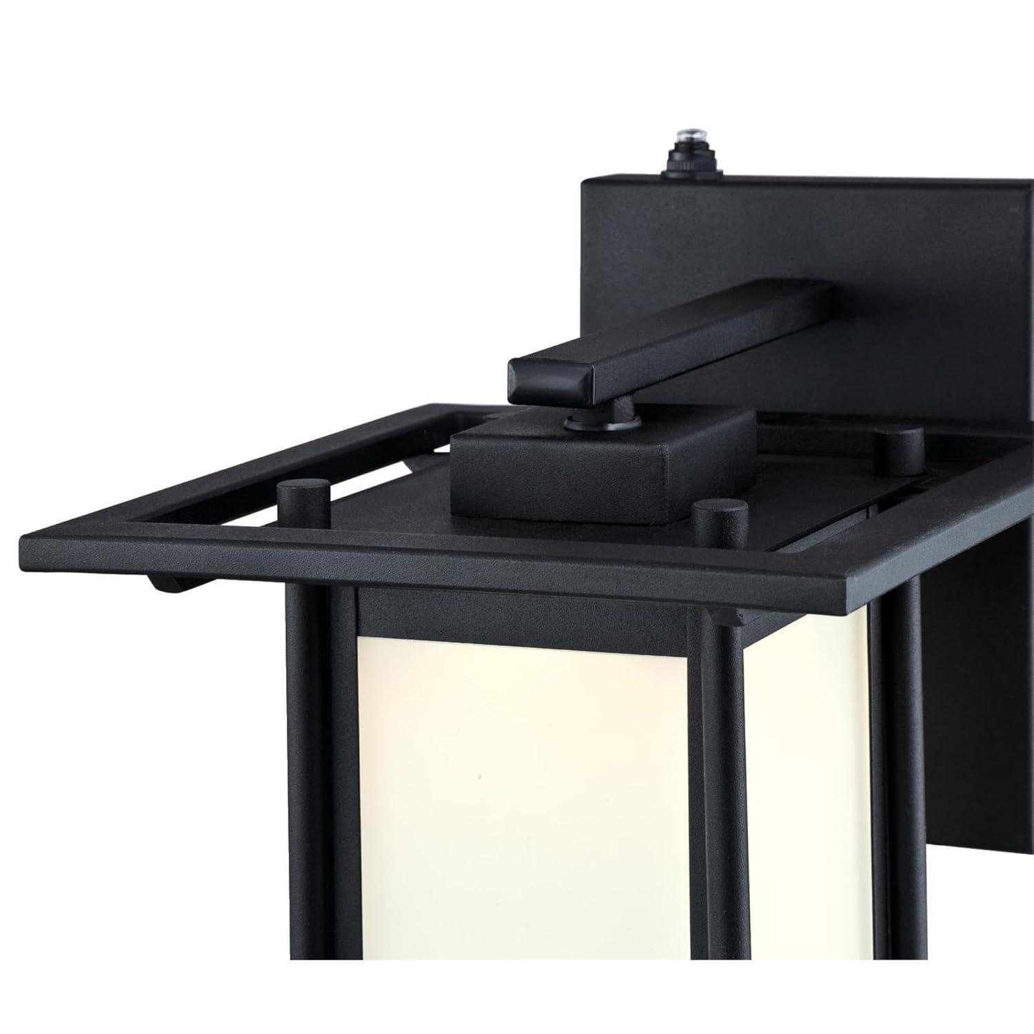 Westinghouse Lighting Westinghouse Clarissa One-Light Outdoor Wall Lantern 12 LED Textured Black Black Painted