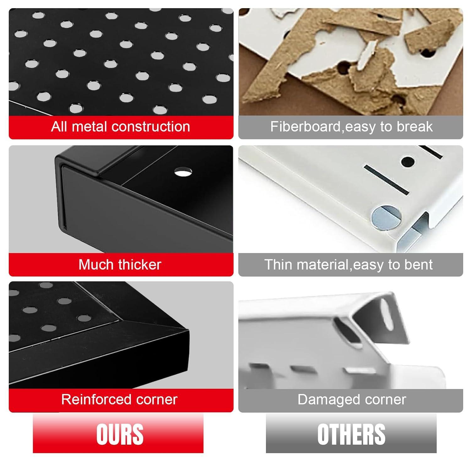 Torin 22 Piece Metal Wall Pegboard Utility Tool Storage System: Modular Pegboard Organizer Board Kit for Optimal Tool Organization in Garage, Workbench, Shop, Shed (Black)