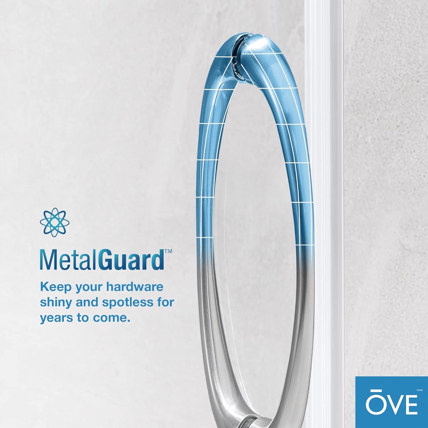 OVE Decors Breeze 33 in. Framed Round Shower Kit w/ Clear Glass, Base, Wall