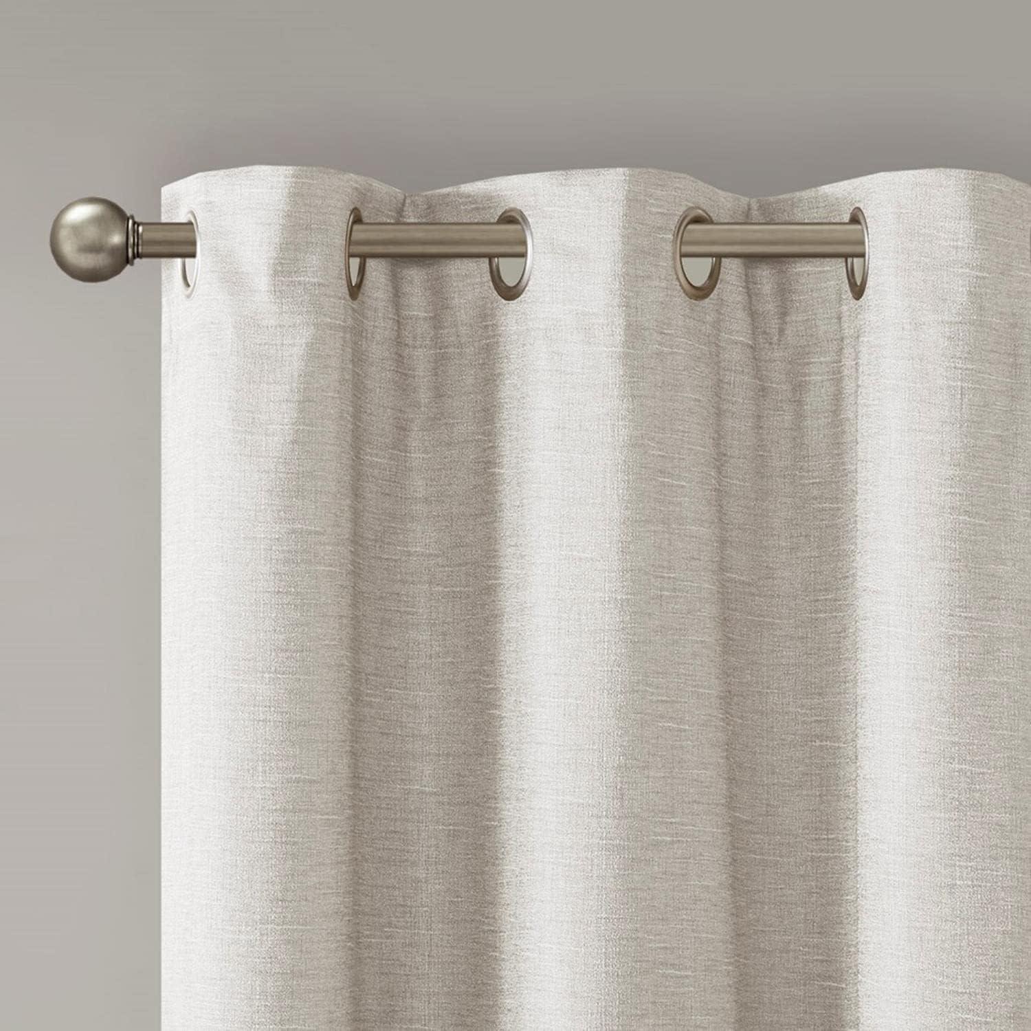 Set of 2 Aberdeen Faux Silk Blackout Curtain Panels