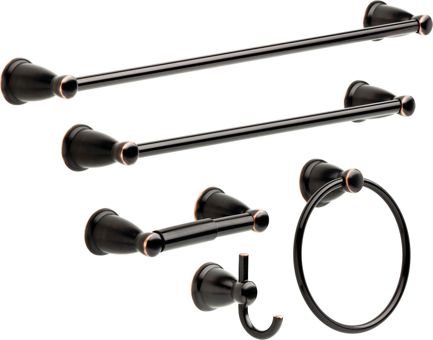 Kinla 24" Oil Rubbed Bronze Wall Mounted Towel Bar