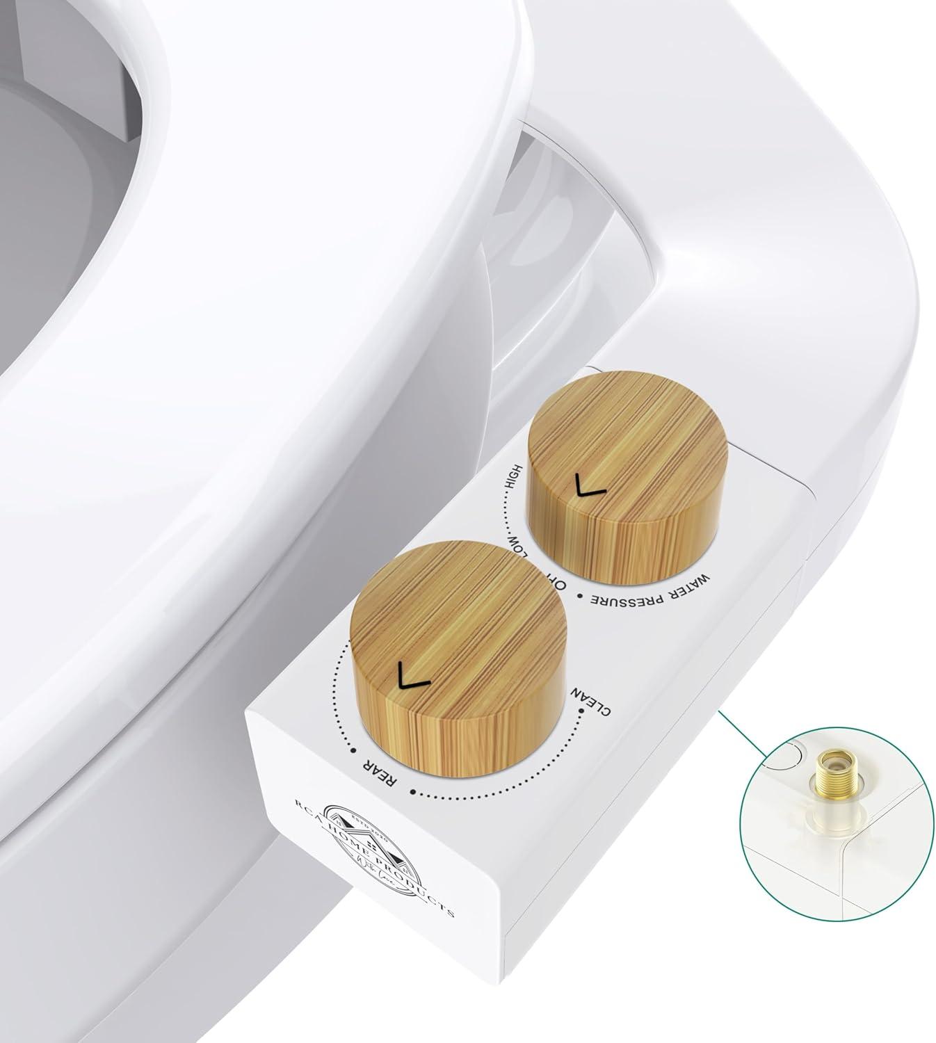 Reversible Left/Right Ultra Slim Cold Water Bidet Attachment